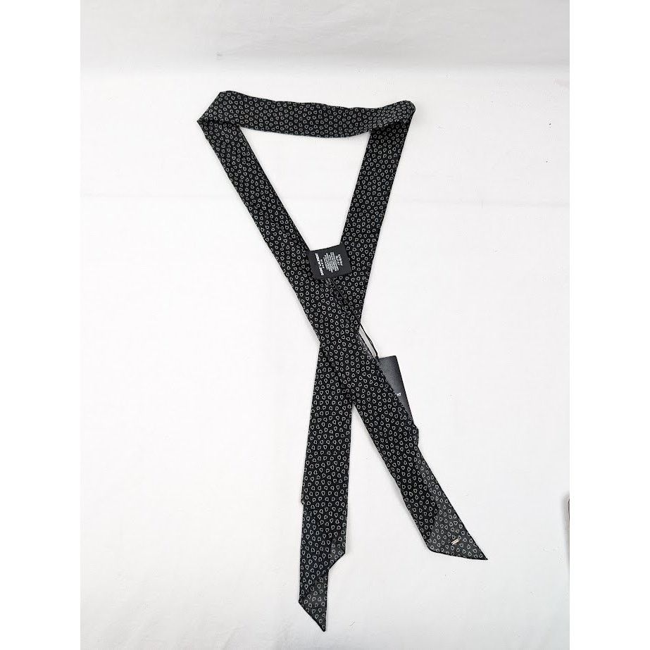 Saint Laurent Paris o1rshd1 Size:OS / Lavalliere Coeur Flou Scarf in Black/White Size ONE SIZE - 1 Thumbnail