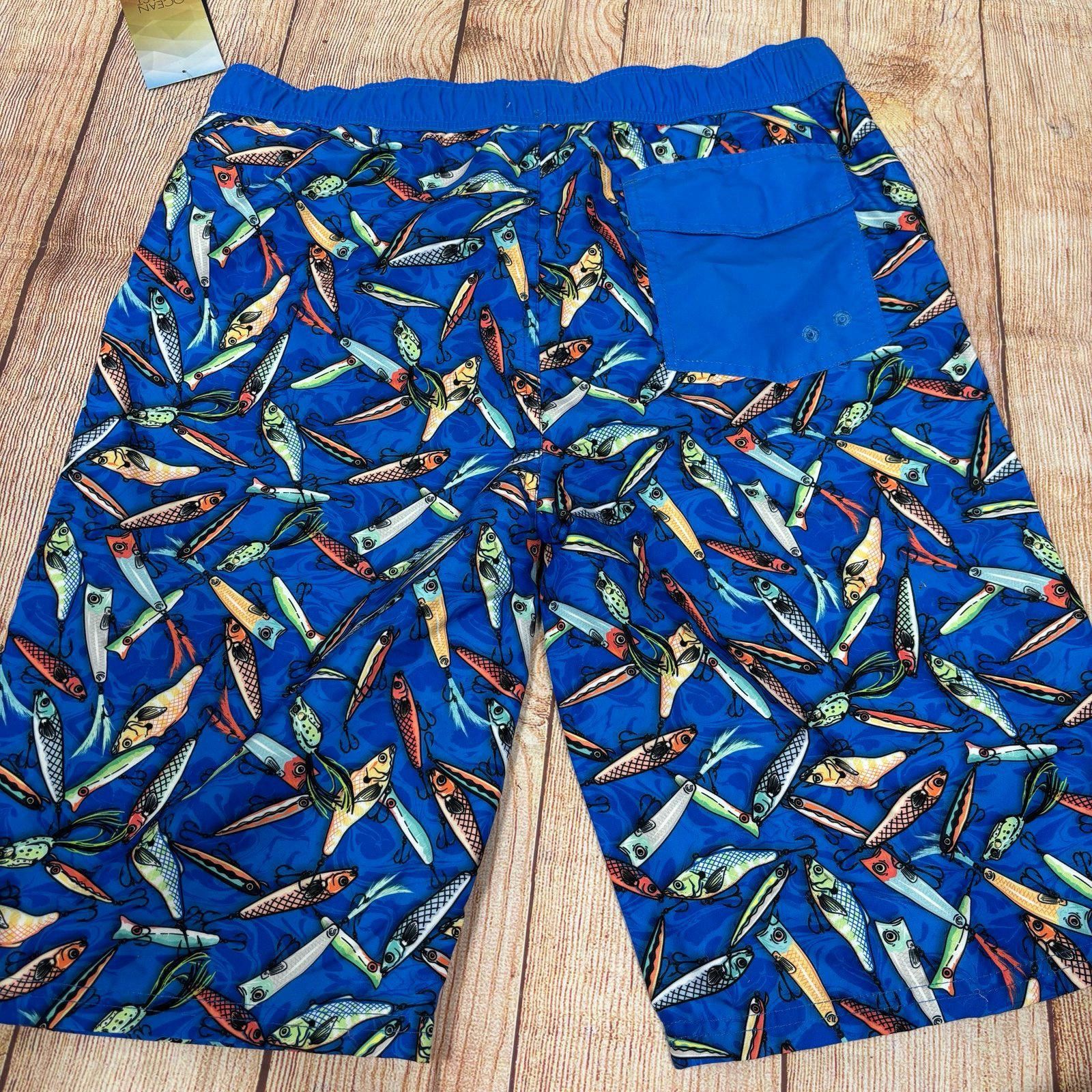 Other Ocean and Coast Fishing Lure Print Swim Shorts XL NWT Size US 26 / EU 42 - 6 Thumbnail