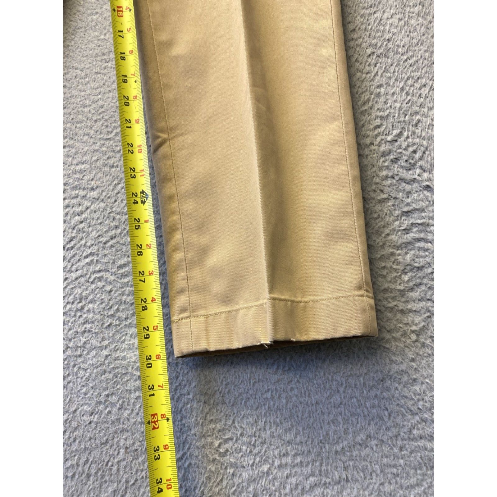 Brooks Brothers Brooks Brothers Chino Pants Mens 35x30 Light Gold Classic Fit Wool Blend Dress Pants Flat Front Zipper Stretch City Wedding 30 Inseam Men Size US 35 - 4 Thumbnail