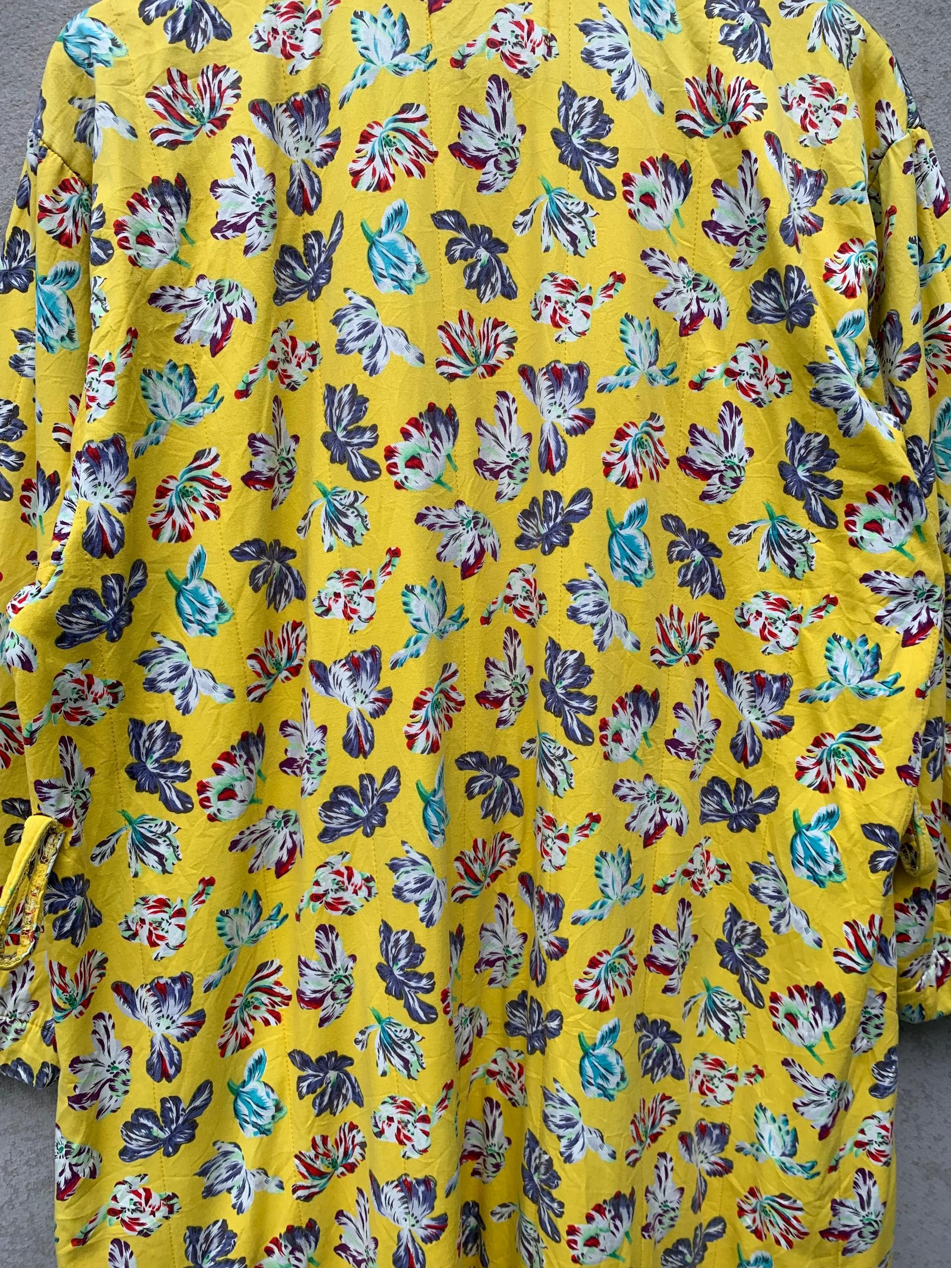 Kenzo Archival Kenzo Flower All Over Print Cotton Robe Kimono Size US L / EU 52-54 / 3 - 13 Thumbnail