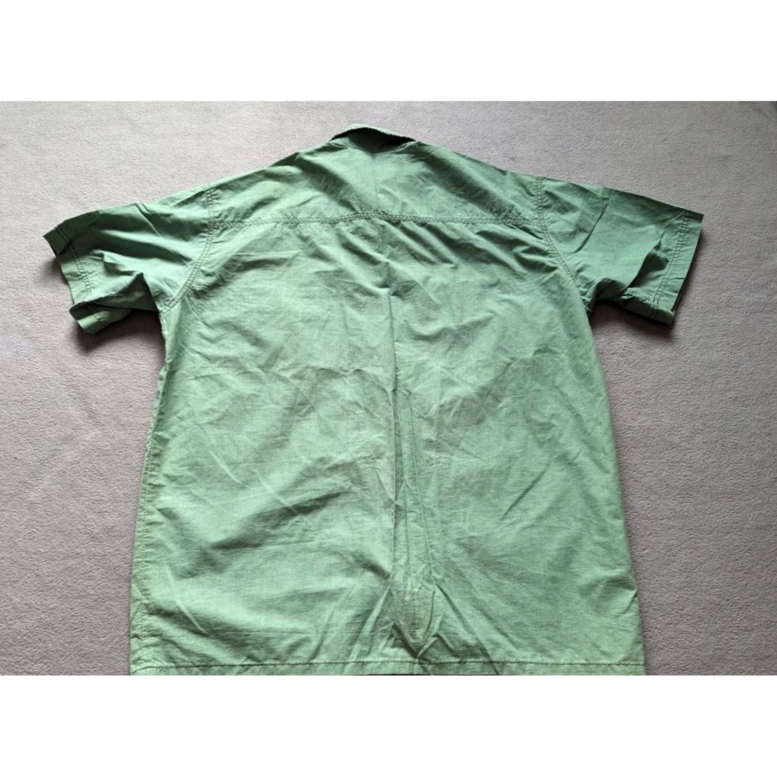 Vintage VINTAGE Millet snap button shirt Green Millet Made in France Shirt Adult M Green Button-Up Mens Size US M / EU 48-50 / 2 - 6 Thumbnail