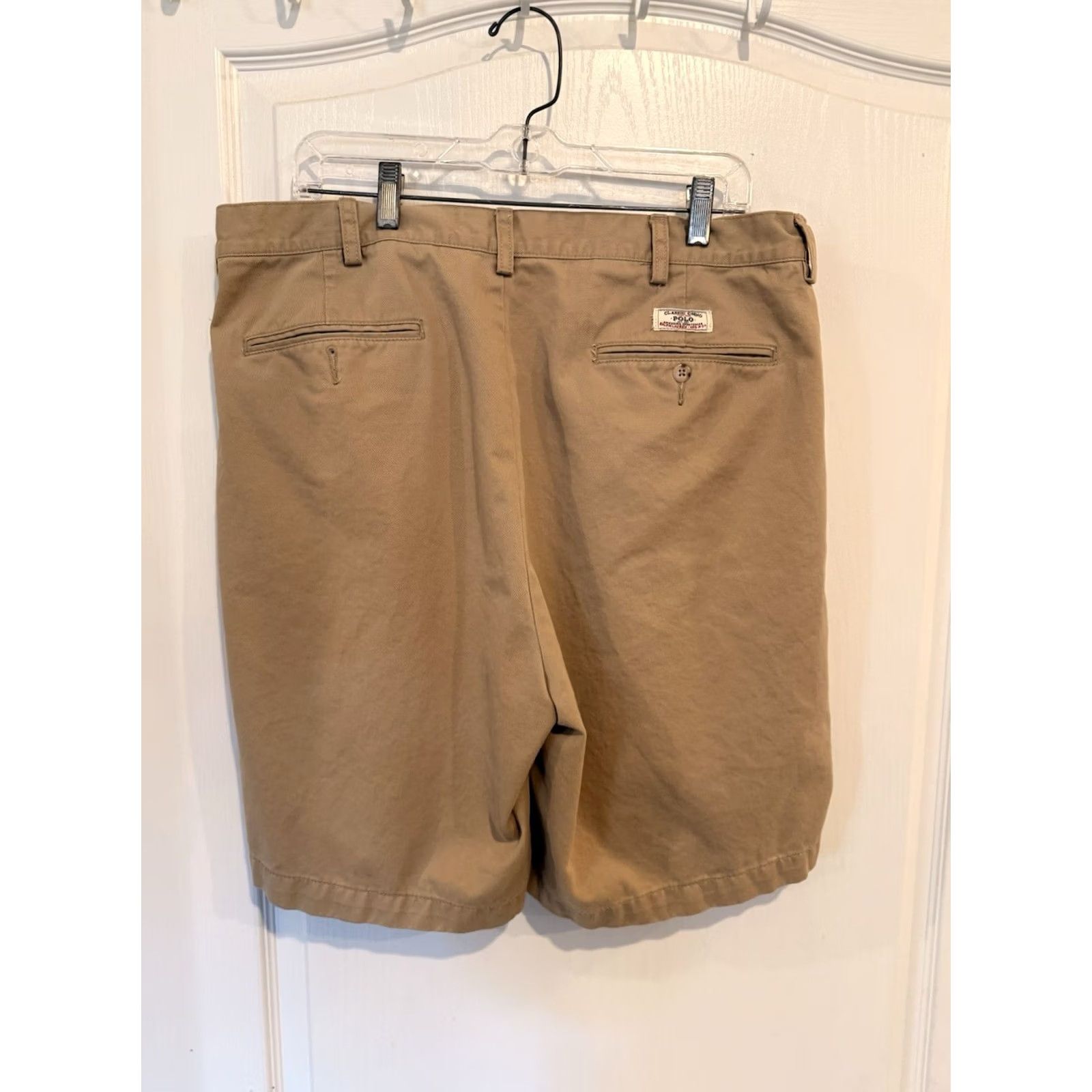 Polo Ralph Lauren VINTAGE Polo Ralph Lauren Chino Shorts Men 38 Pleated Brown British Tan 90s Preppy Tyler Size US M / EU 48-50 / 2 - 2 Thumbnail