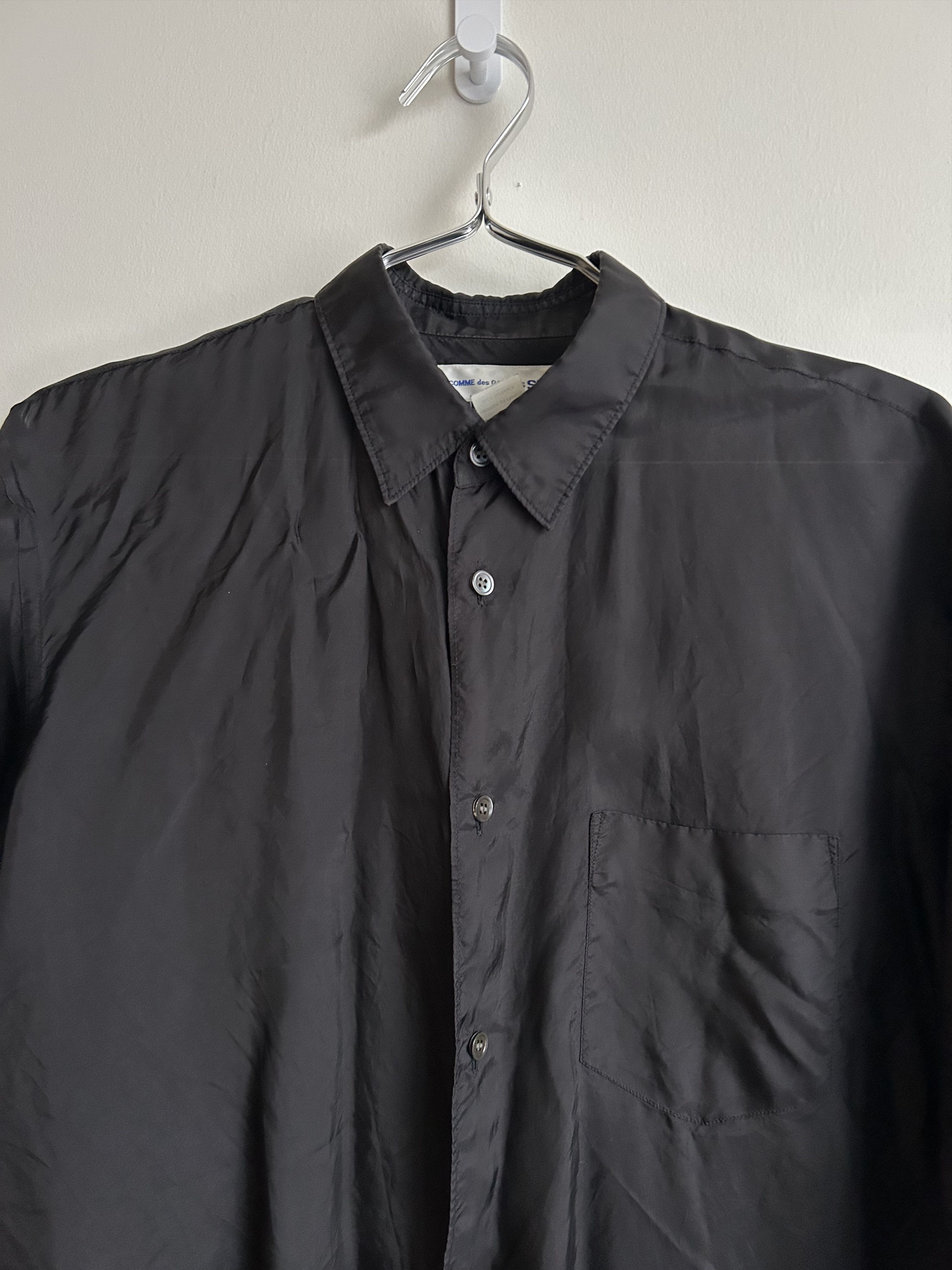 Comme des Garcons SHIRT Black Cupro Taffeta Forever Shirt Size US S / EU 44-46 / 1 - 3 Thumbnail