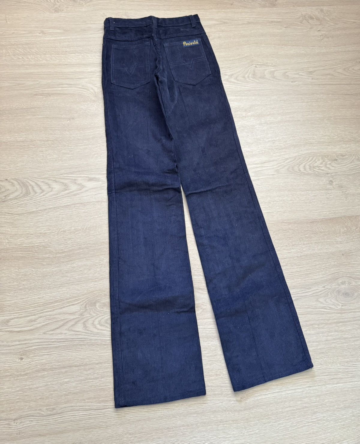 Vintage Vintage 70’s Women’s Penisula Corduroy Hippie Navy Pants Size 26" / US 2 / IT 38 - 4 Thumbnail
