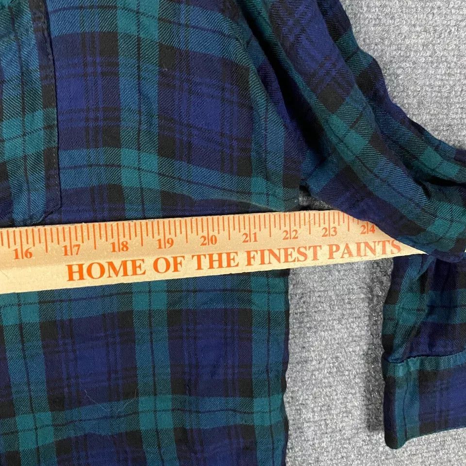 Bdg BDG Button Up Top Women's Small Long Sleeve Plaid Viscose S Size S / US 4 / IT 40 - 3 Thumbnail