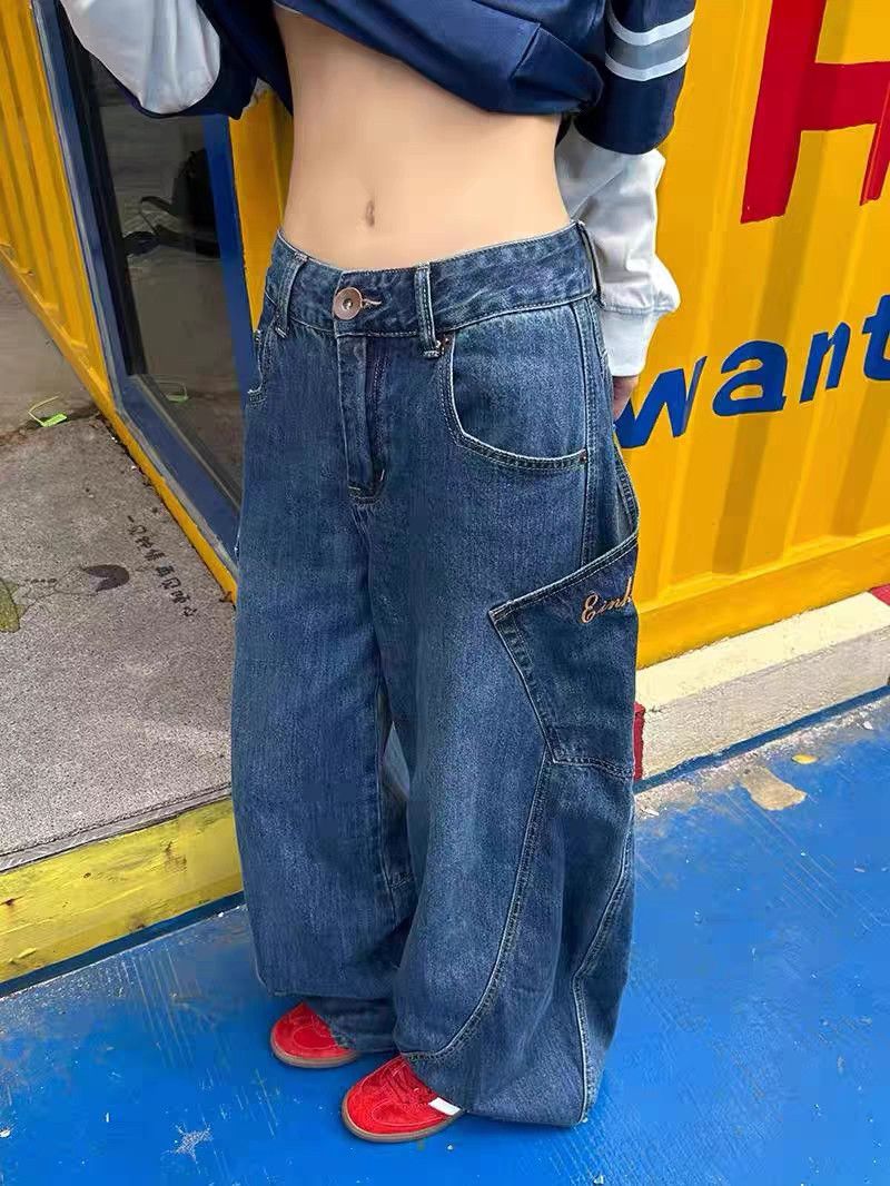 Japanese Brand × Jean Streetwear Baggy Cargo Pocket Blue Size US 26 / EU 42 - 6 Thumbnail