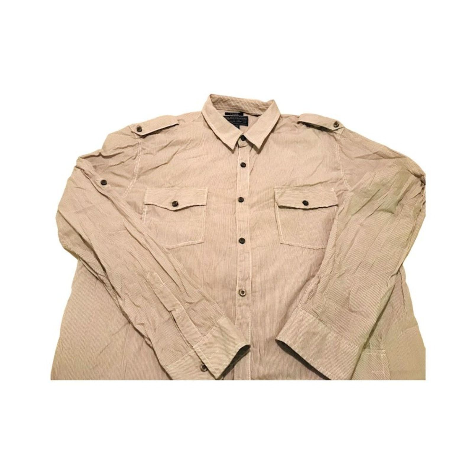 American Rag Vintage American Rag Men's Shirt 100% Cotton Gray Long XL Size US XL / EU 56 / 4 - 1 Thumbnail