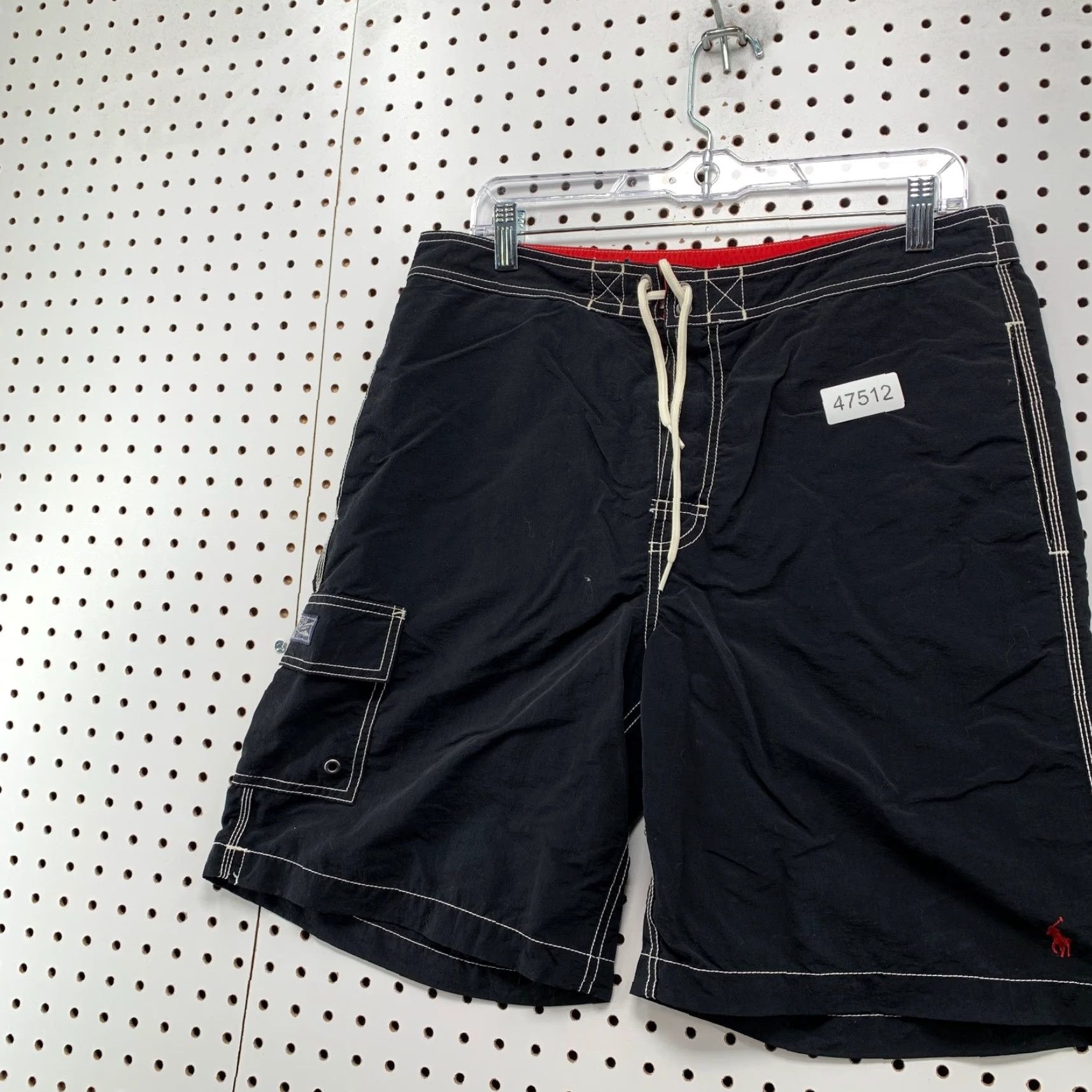 Polo Ralph Lauren Polo Ralph Lauren Swim Shorts Bermuda Mens M Red Nylon Drawstring Summer Beach 34in Waist Regular Pattern: Solid Size US M / EU 48-50 / 2 - 4 Thumbnail