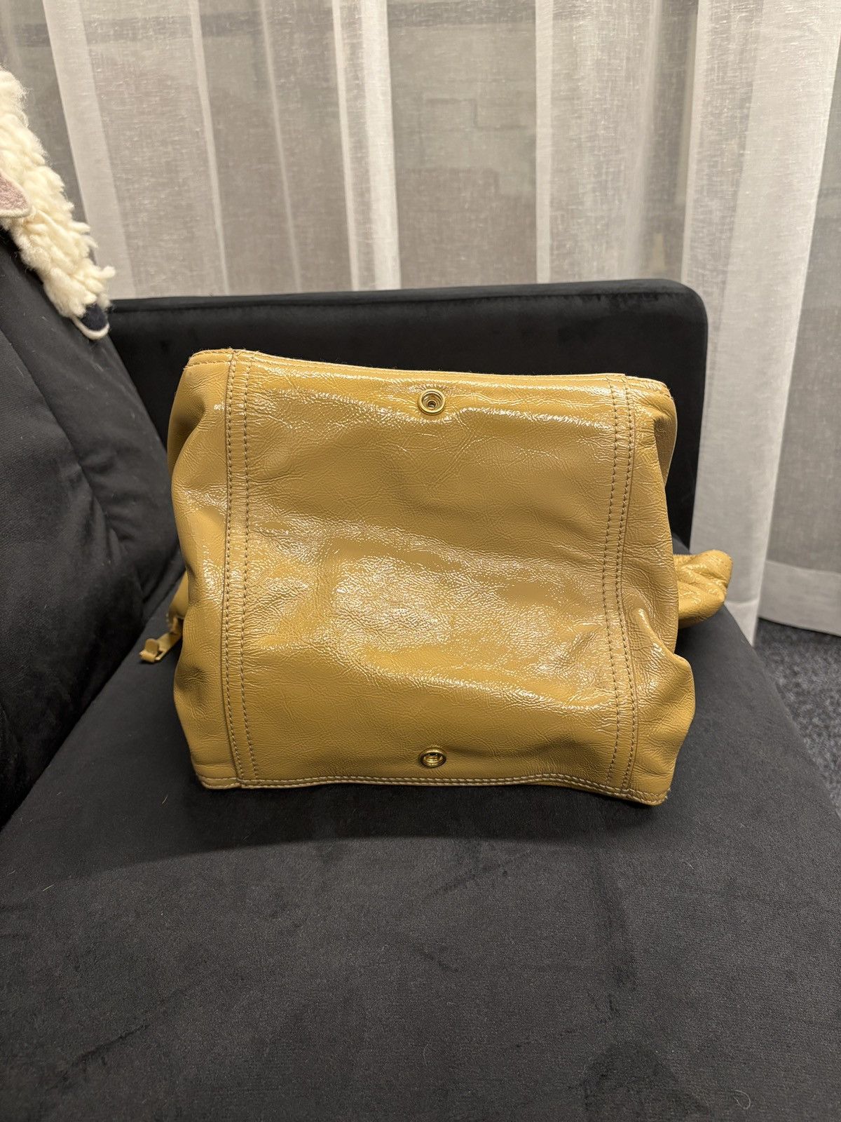 Yves Saint Laurent YSL Downtown Mustard Tote Handbag Size ONE SIZE - 7 Thumbnail