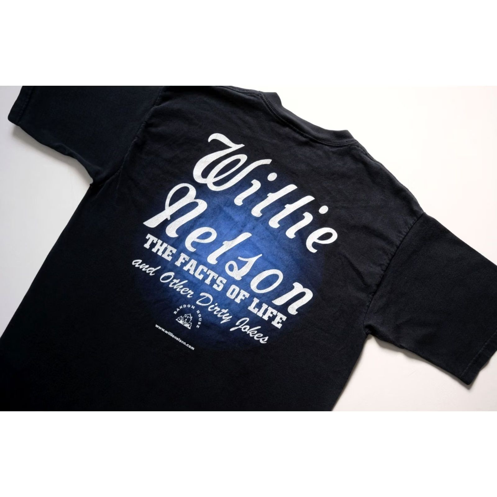 Alife VINTAGE Willie Nelson VTG Y2K 90s USA MADE THE FACTS OF LIFE COUNTRY MUSIC T SHIRT SZ L Men's Black Cotton Short Sleeve Crew Neck 90s Music Size US L / EU 52-54 / 3 - 6 Thumbnail