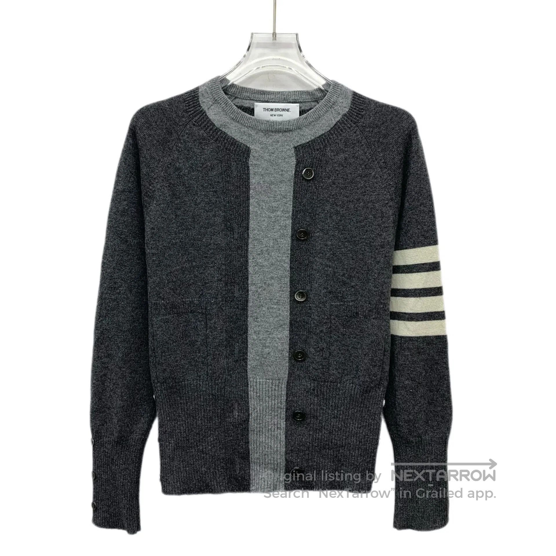 Thom Browne Thom Browne 4-Bar Cashmere Crewneck Sweater. Size US XS / EU 42 / 0 - 1 Thumbnail