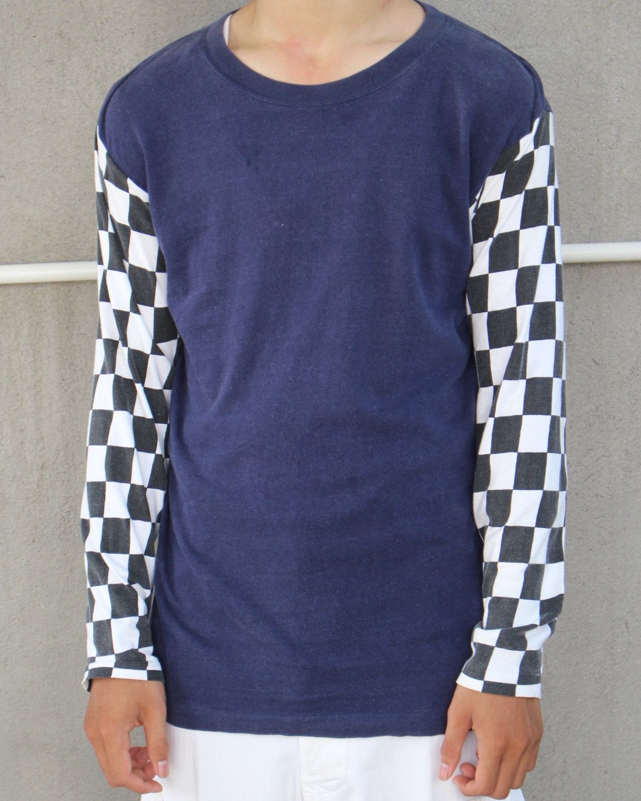 Issey Miyake 1980S ISSEY MIYAKE SPORT "PRESENT" CHECKERBOARD LONG SLEEVE Size US M / EU 48-50 / 2 - 5 Thumbnail