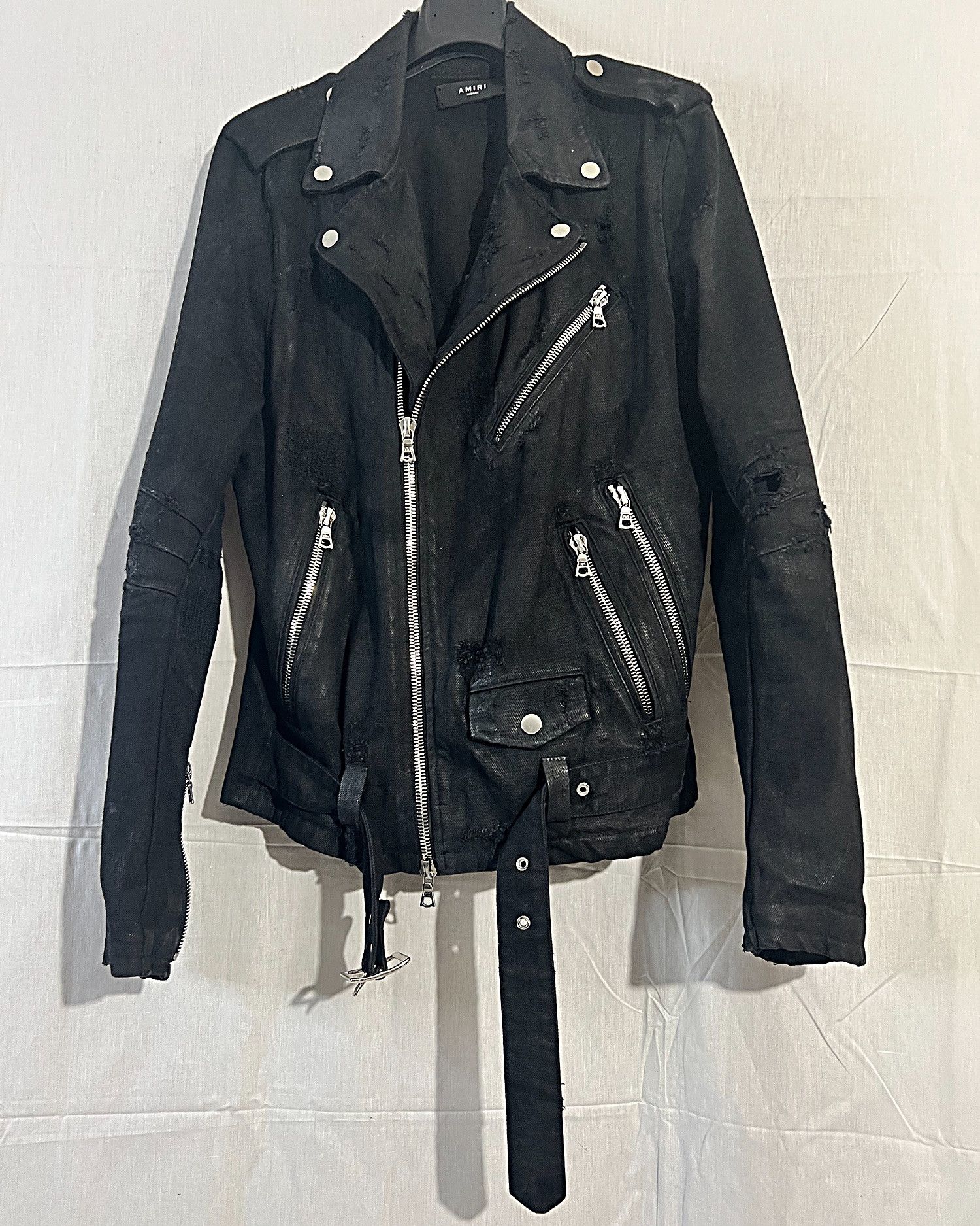 Amiri Great Distressed Biker Jacket Size US M / EU 48-50 / 2 - 3 Thumbnail