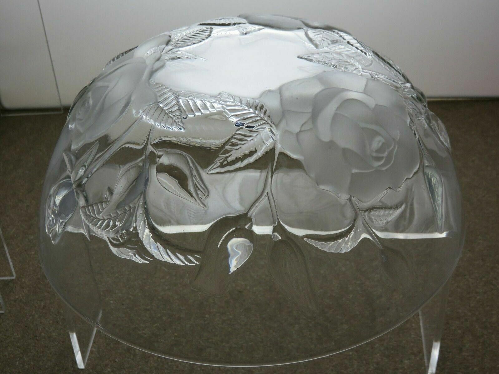The Unbranded Brand Flower Pattern Glass Fruit Salad Bowl 3 3/4" Size ONE SIZE - 5 Thumbnail