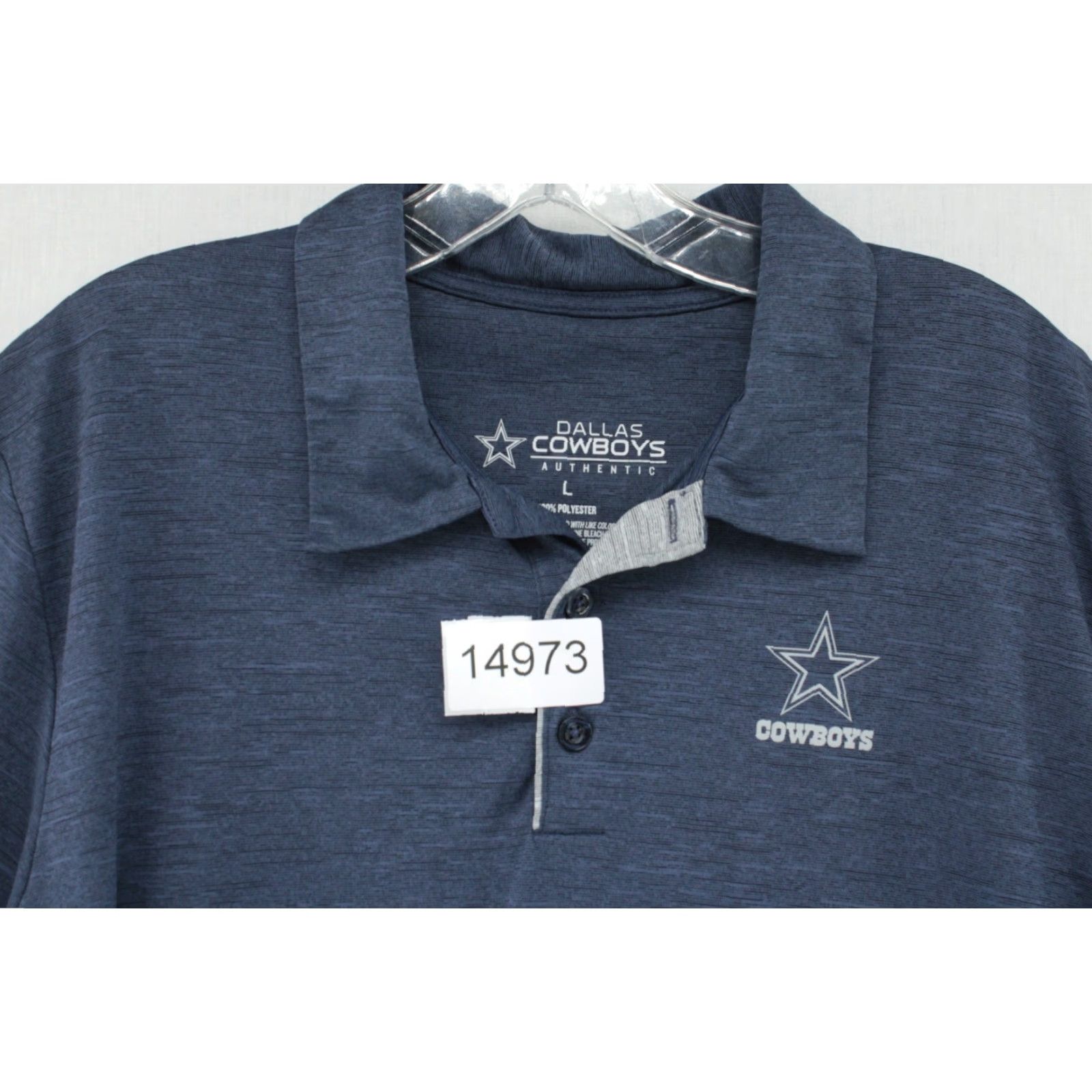 NFL Dallas Cowboys Polo Shirt Short Sleeve 100% Polyester L Blue Men Regular Shirt Polo URL? Size US L / EU 52-54 / 3 - 5 Thumbnail