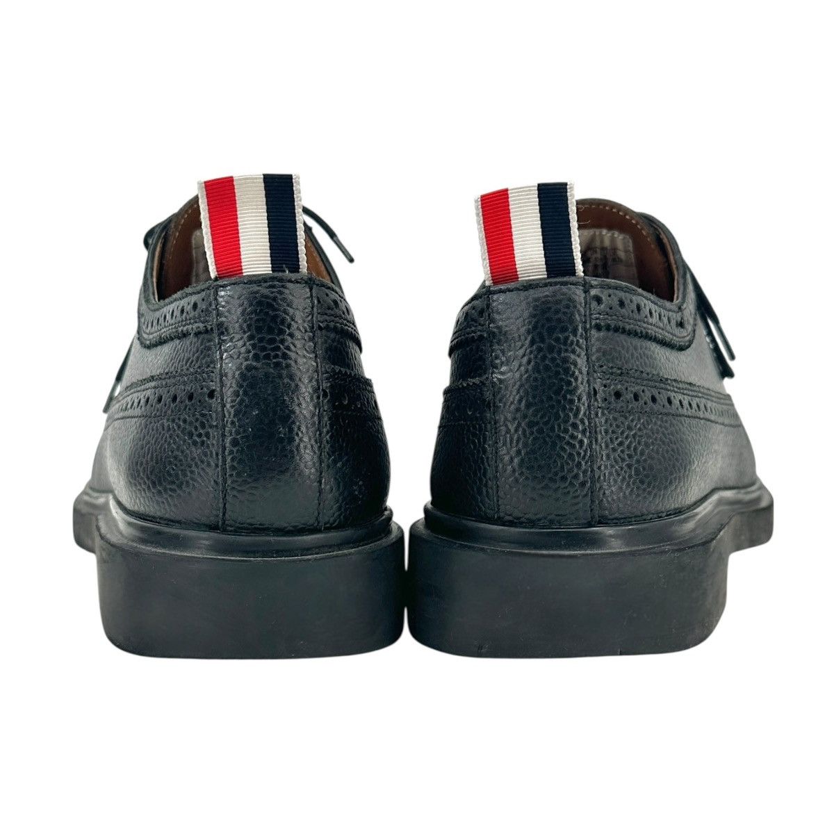 Thom Browne FW14 Black Pebble Grain Leather Brogues Oxford Derby Shoes Size US 8 / EU 41 - 6 Thumbnail