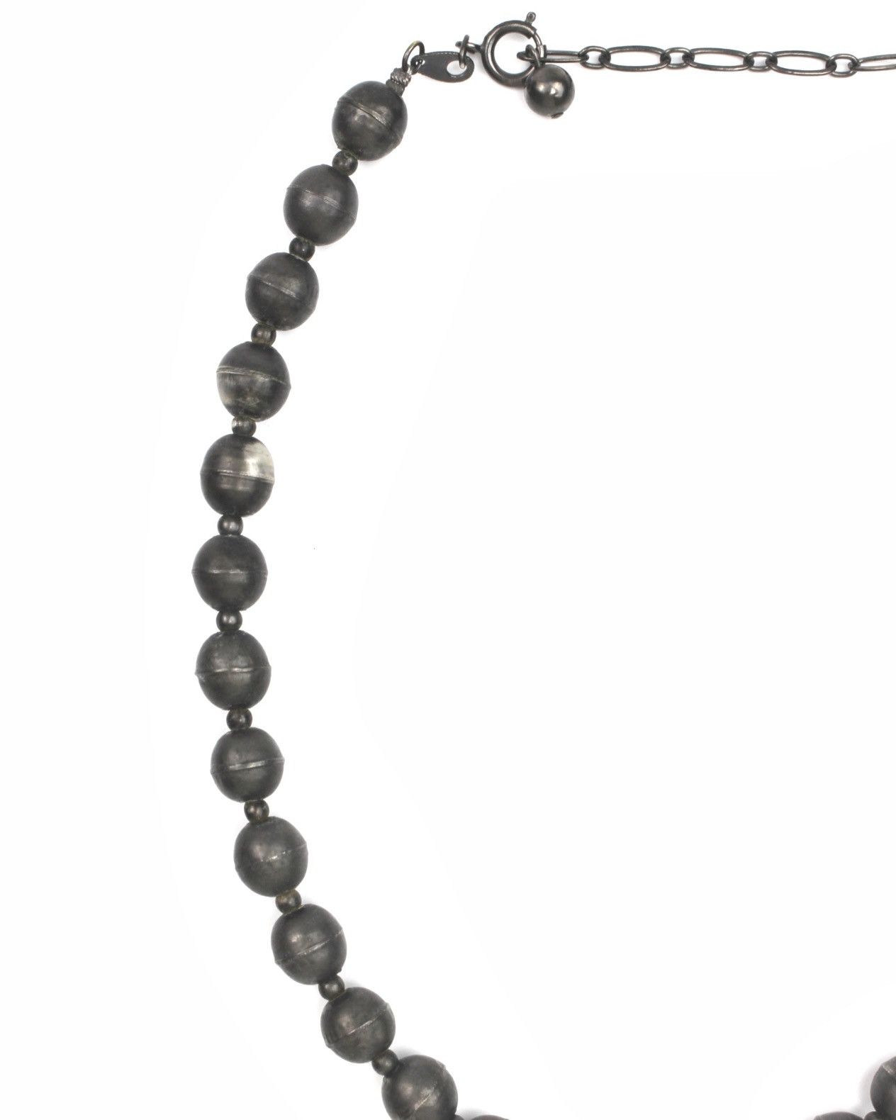 Japanese Brand 1990S JAPANESE MADE OXIDIZED METAL BEAD NECKLACE Size ONE SIZE - 2 Thumbnail
