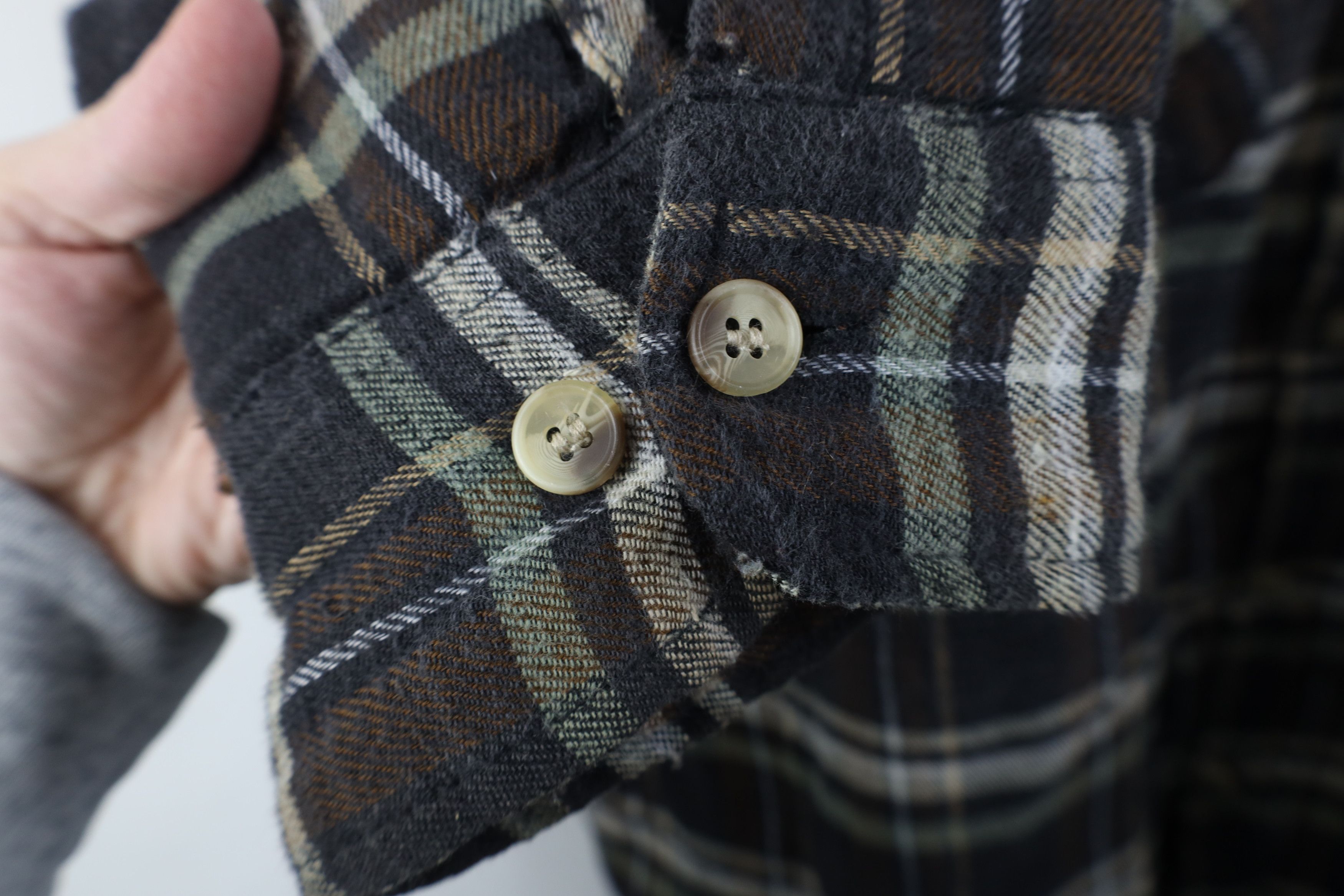 Vintage Vintage 90s Streetwear Quilted Flannel Shirt Jacket Plaid Size US XL / EU 56 / 4 - 7 Thumbnail