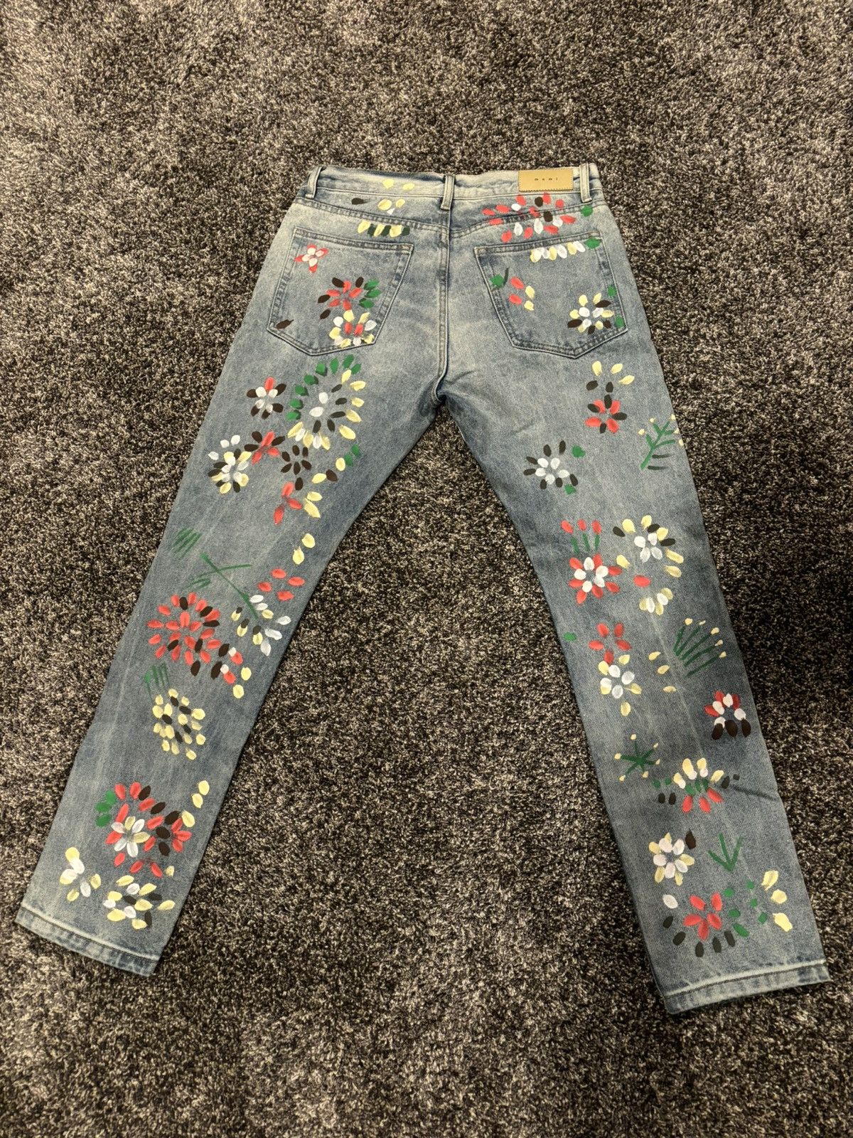MNML Mnml Painted Jeans Size US 33 - 2 Thumbnail
