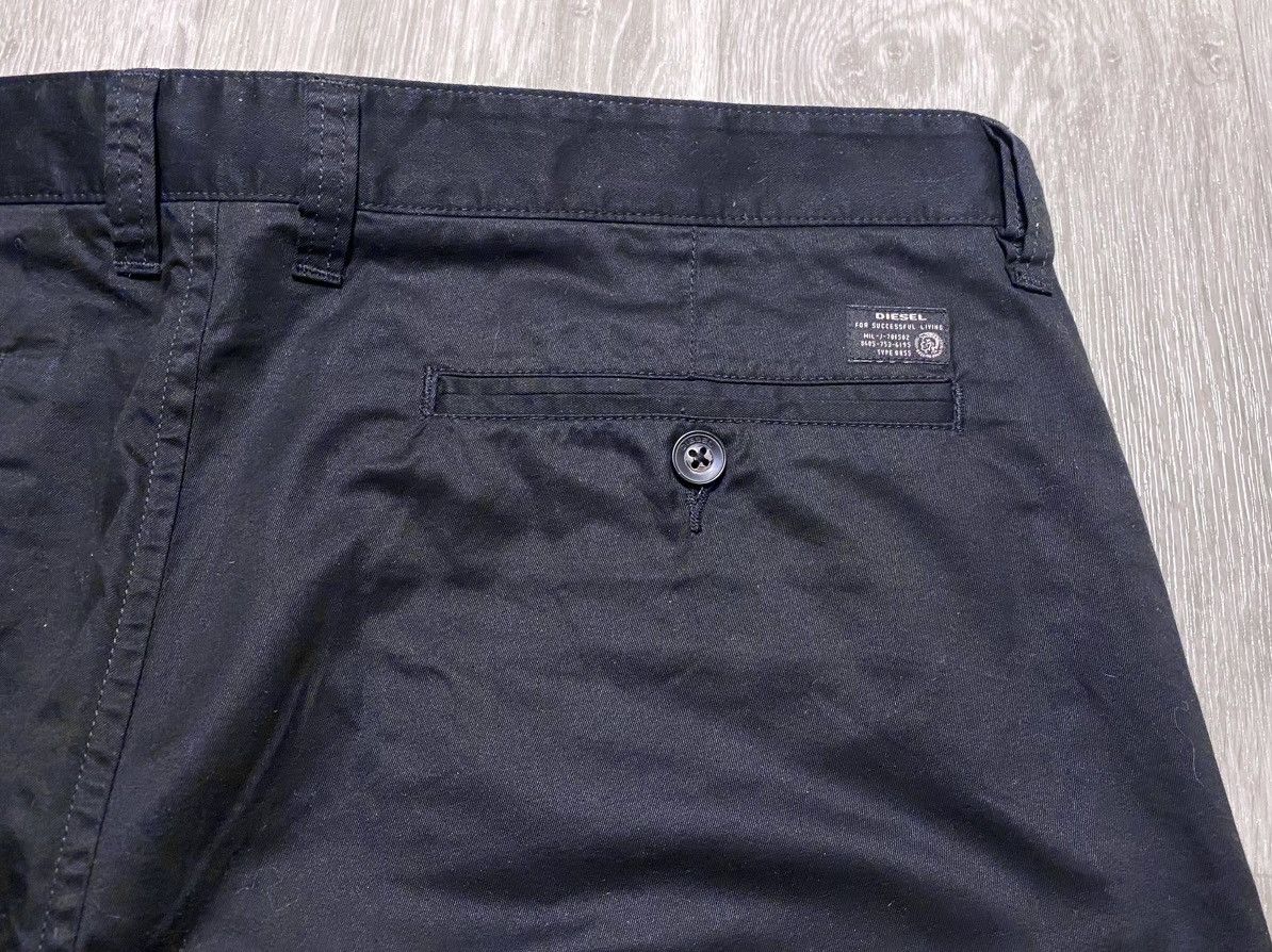 Diesel Diesel Black Cotton Chino Casual Pants Trousers Formal Size US 34 / EU 50 - 21 Thumbnail