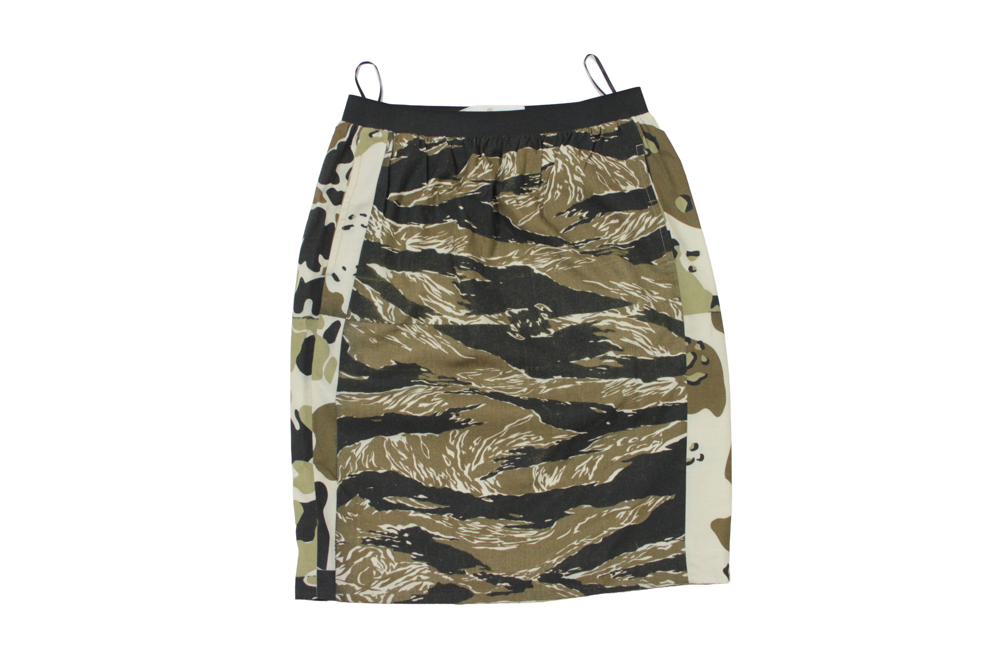 Golden Goose Tiger Camo Khaki Mid Skirt Size 26" / US 2 / IT 38 - 1 Thumbnail