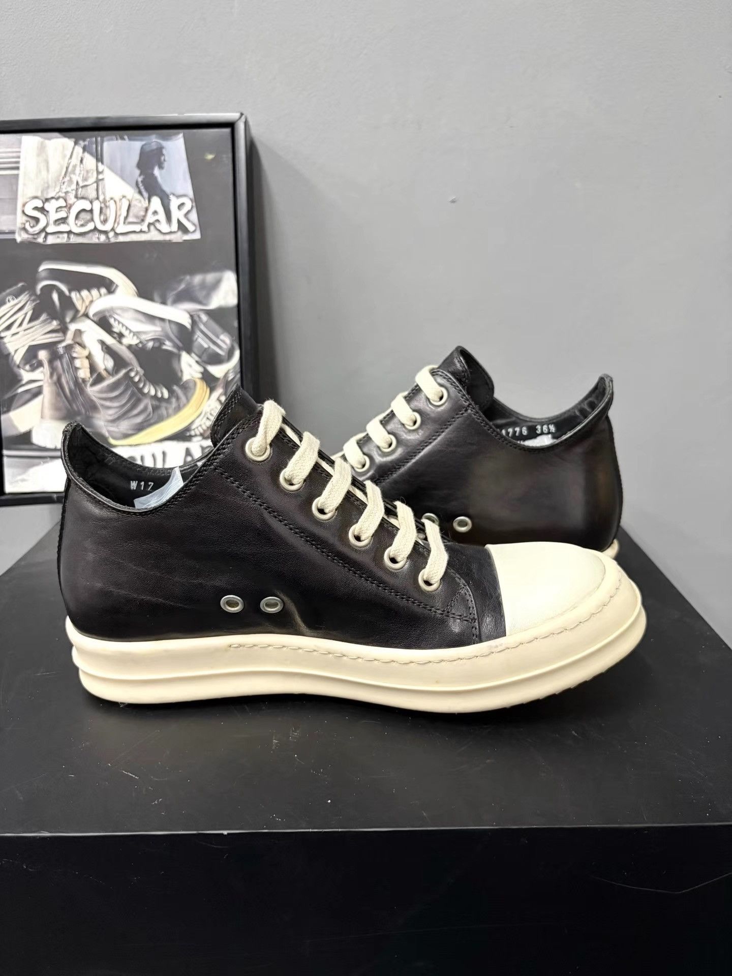Rick Owens Rick Owens Mainline Leather Big Converse K34 Size US 6.5 / IT 36.5 - 6 Thumbnail