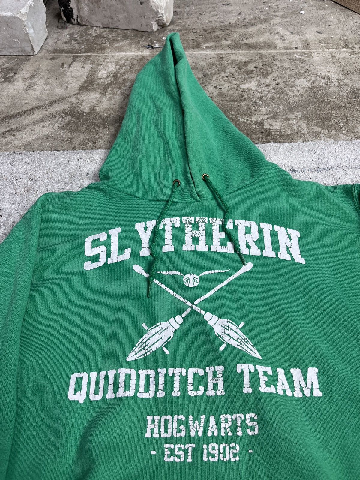 Vintage HARRY POTTER SLYTHERIN RARE COLLEGE Y2K HOODIE - № 1654 Size US M / EU 48-50 / 2 - 3 Thumbnail