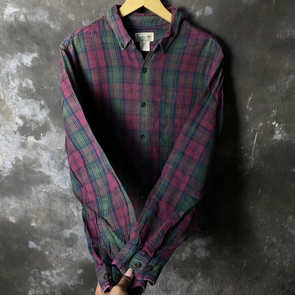 L.L. Bean × Vintage vintage LL Bean plaid flannelshirt Size US L / EU 52-54 / 3 - 3 Thumbnail