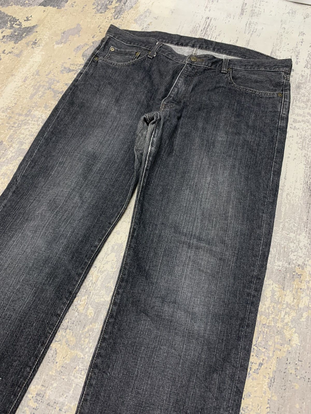 Japanese Brand Vintage 90s Japanese Uniqlo Baggy Style Denim Jeans Size US 39 - 3 Thumbnail