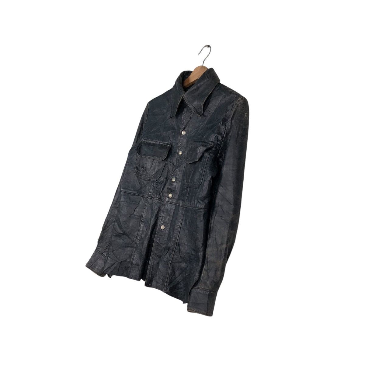Japanese Brand 📌Unknown Brand Button Biker Leather Jacket 14th Addiction Size US M / EU 48-50 / 2 - 3 Thumbnail