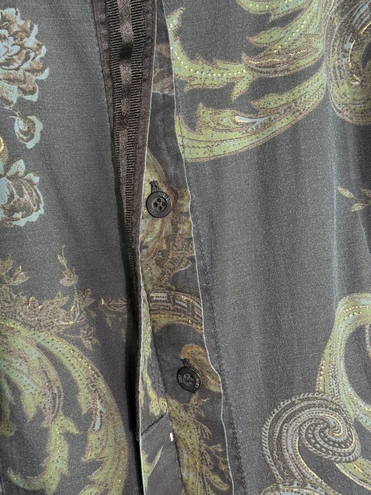 Just Cavalli Vintage Just Cavalli Baroque Floral Print Long Sleeve Shirt Size L / US 10 / IT 46 - 5 Thumbnail