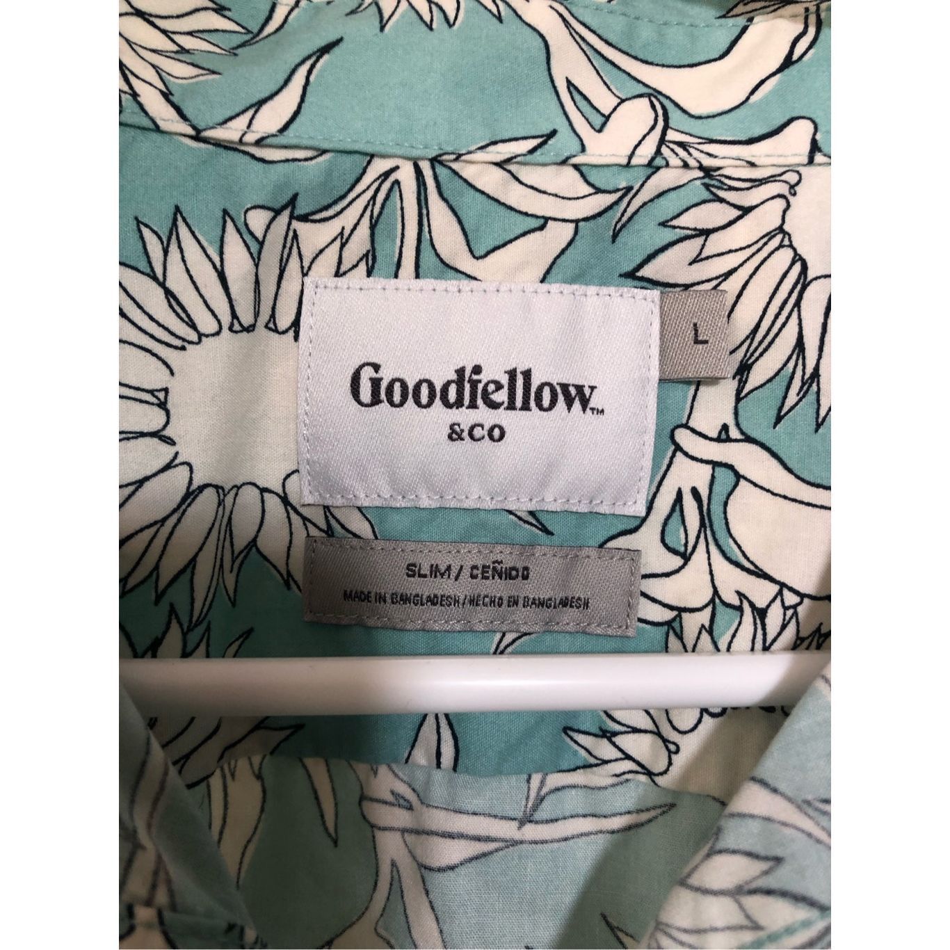 Other Goodfellow & Co. Men’s Light Blue Sunflower Print Short Slee Size US L / EU 52-54 / 3 - 5 Thumbnail