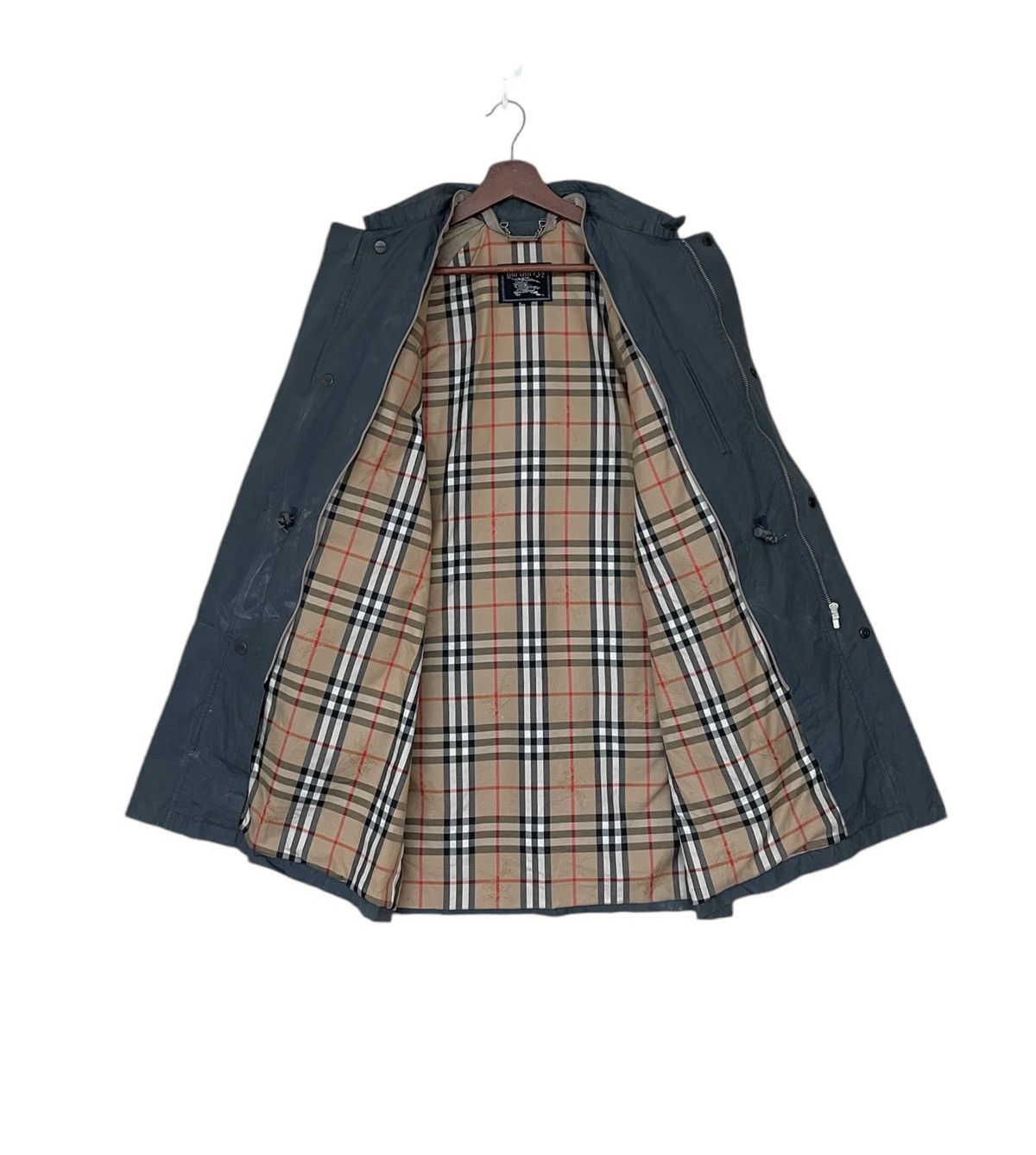 Burberry × Vintage Vintage Brand Burberry Checkered Trench Coat 1990s Size US M / EU 48-50 / 2 - 9 Thumbnail