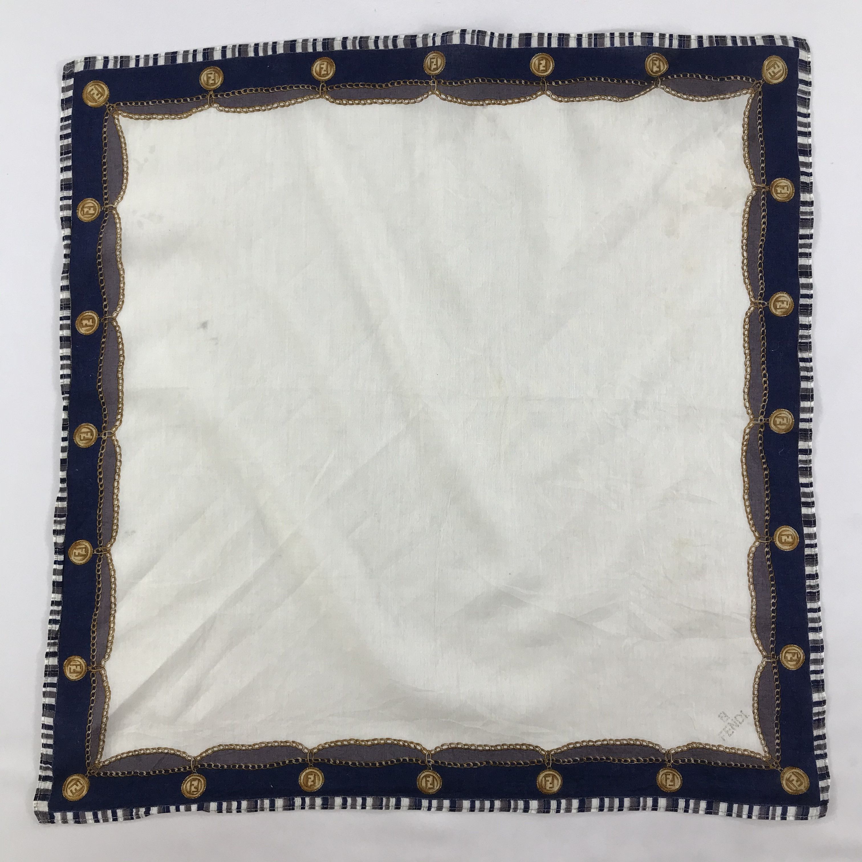 Vintage Vintage Fendi Bandana / Handkerchief / Neckerchief - S1614 Size ONE SIZE - 1 Thumbnail