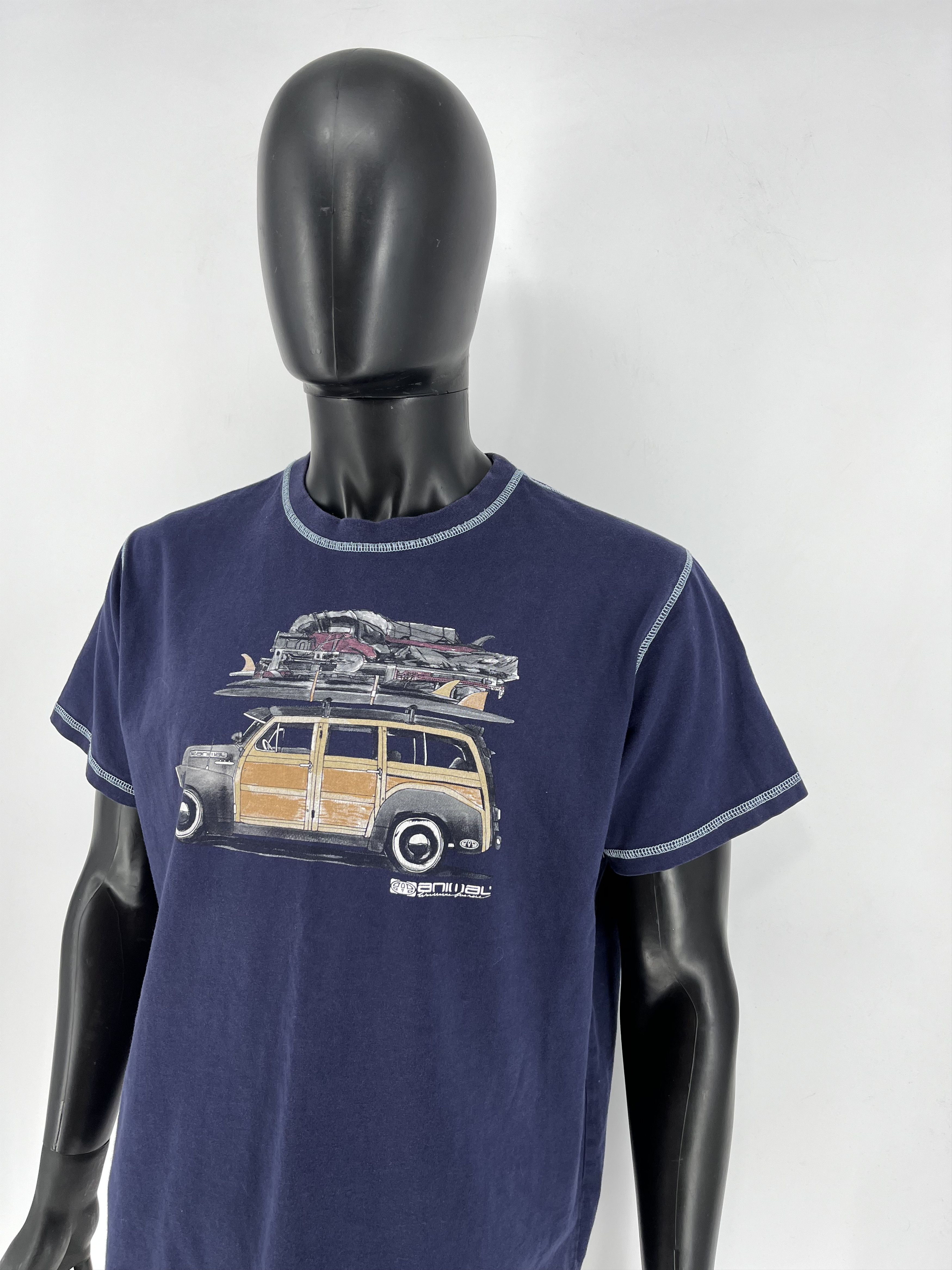 Vintage Vintage Y2K ANIMAL SKATE Big Logo Tee Streetwear 90s Style Size US XL / EU 56 / 4 - 4 Thumbnail