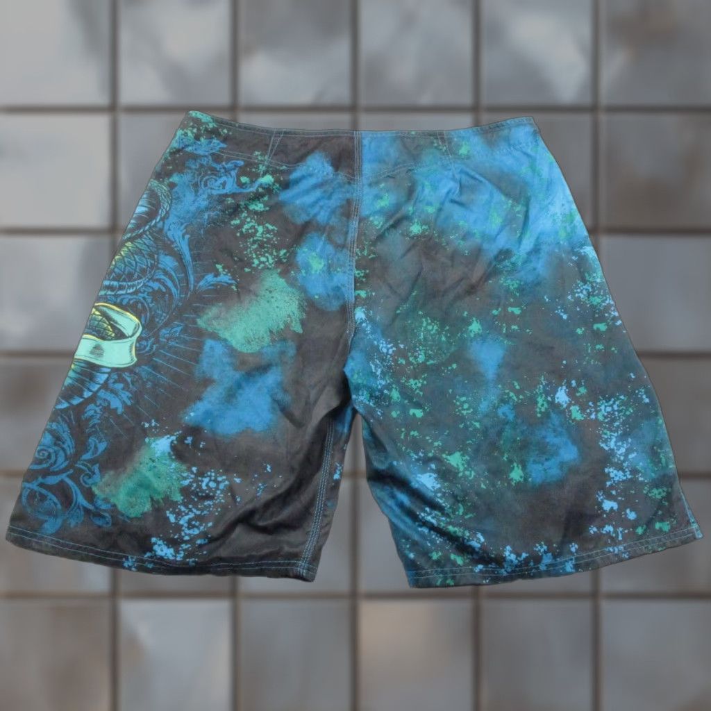 Vintage MMA Elite Board Shorts Mens XL Blue Black Cobra Graphic Quick Dry Beach Swim Trunks Size US 36 / EU 52 - 1 Thumbnail