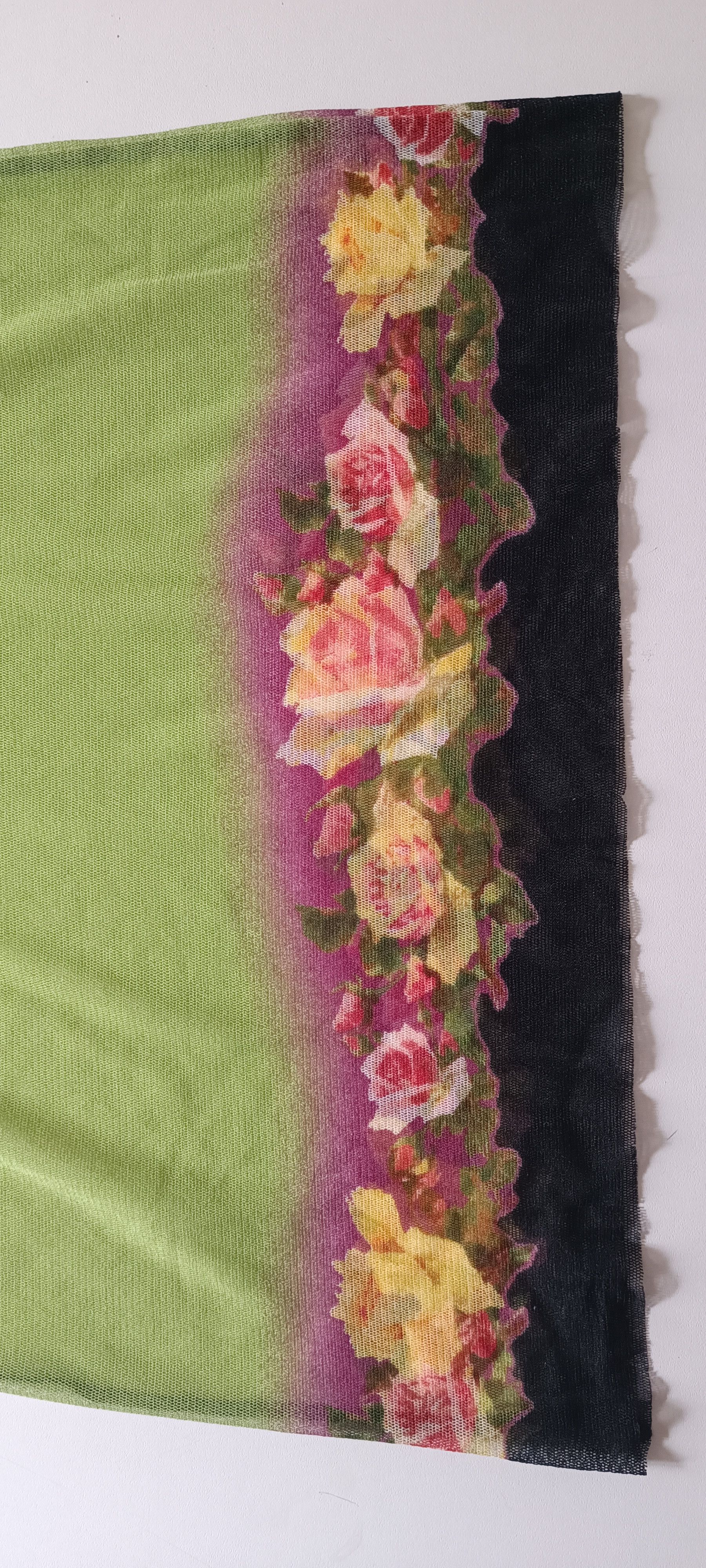 Jean Paul Gaultier SS2001_ flower print nylon mesh top Size L / US 10 / IT 46 - 23 Thumbnail