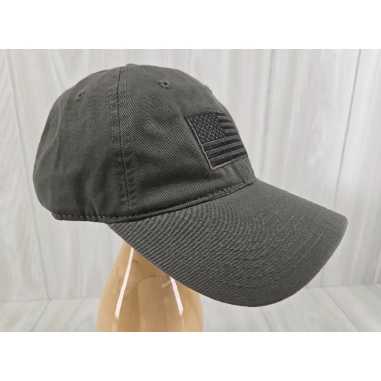 Olive VINTAGE Rapid Dominance Trucker Hat Olive Men's Embroidered USA Flag Adjustable Cap Hat Olive Military Men Size ONE SIZE - 4 Thumbnail