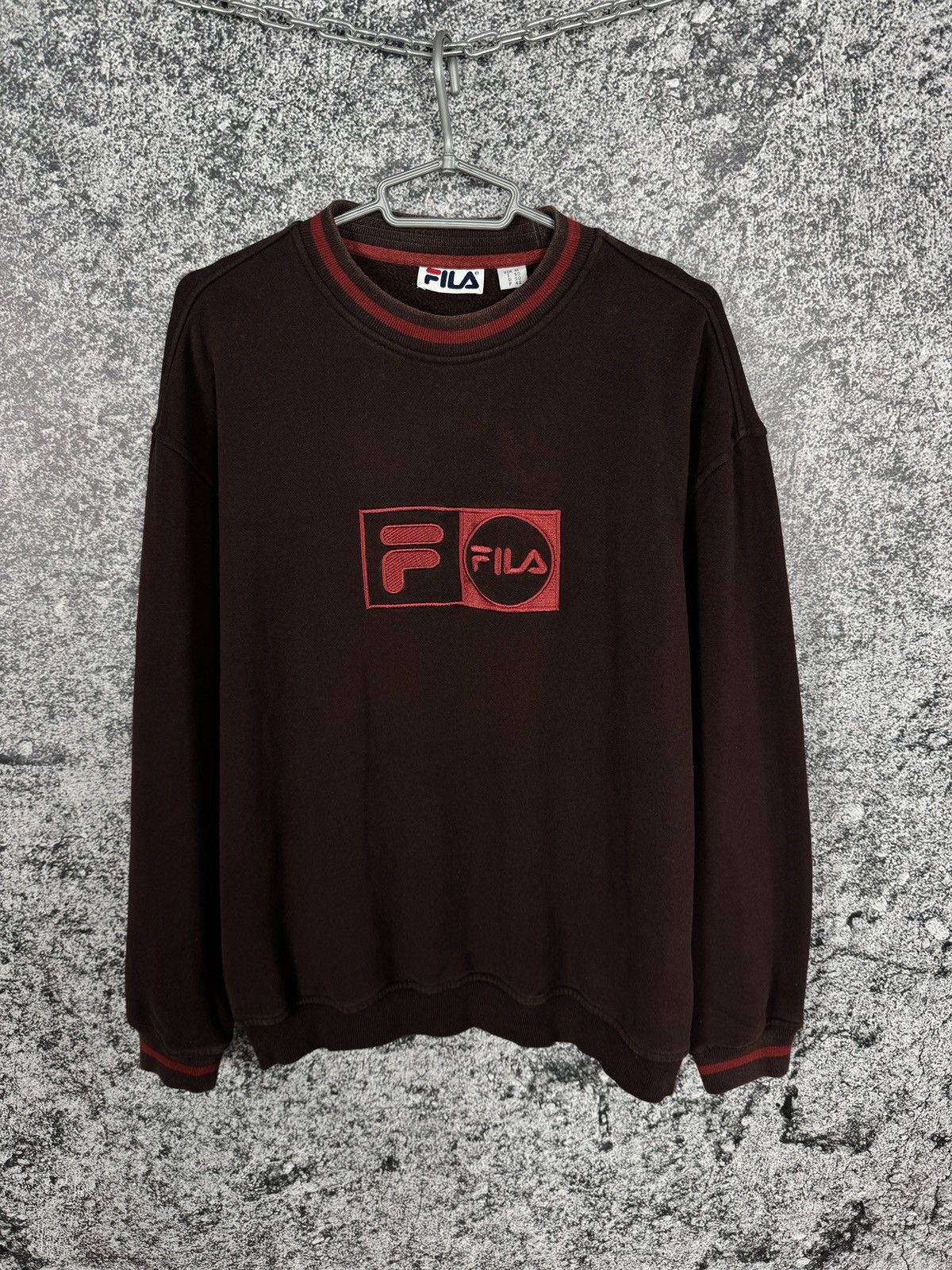 Fila Vintage 90s Fila Sweatshirt Embroidered Big Logo Y2K Size M Size US M / EU 48-50 / 2 - 1 Thumbnail