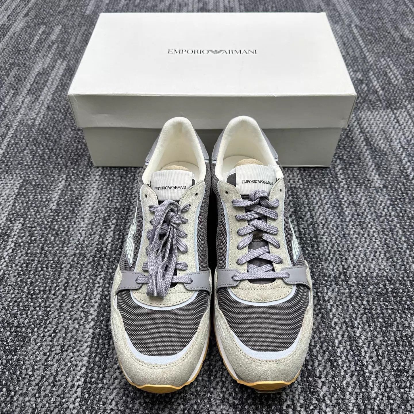 Armani ARMANI Suede Panelled Casual Sneaker 44 New Size US 11 / EU 44 - 2 Thumbnail