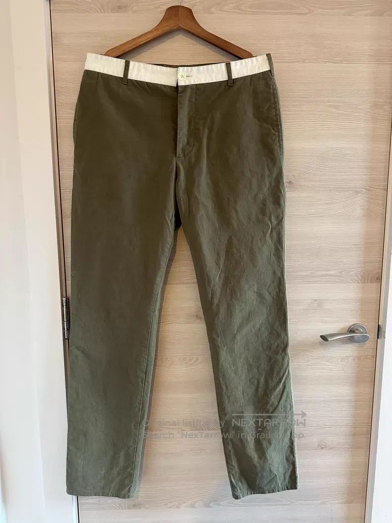 Helmut Lang Helmut Lang Military Green Cotton Pants, With Reflective S Size US 36 / EU 52 - 1 Thumbnail