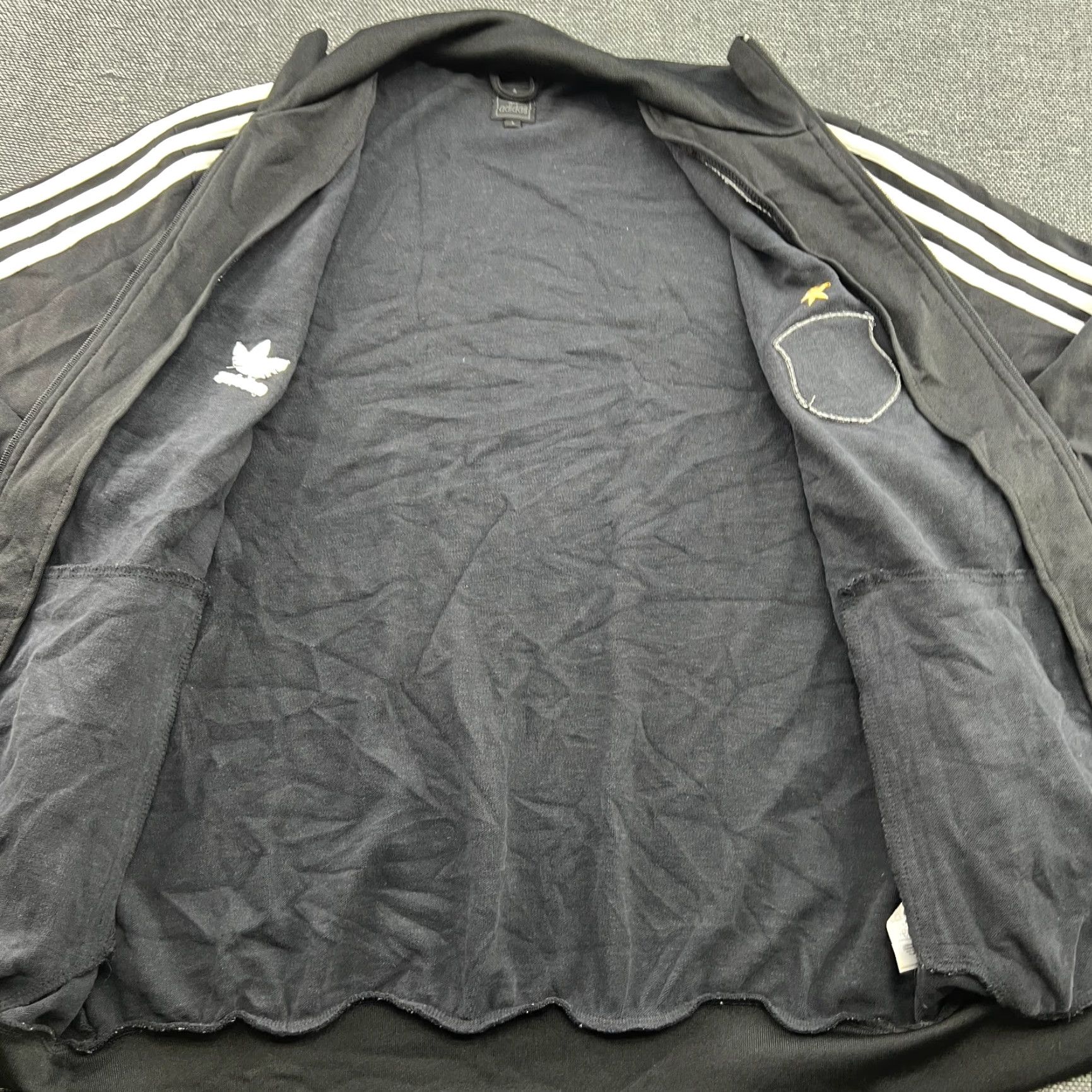 Adidas VINTAGE adidas Track Jacket Black Trefoil Football Large Full Zip Mens L Size US L / EU 52-54 / 3 - 4 Thumbnail