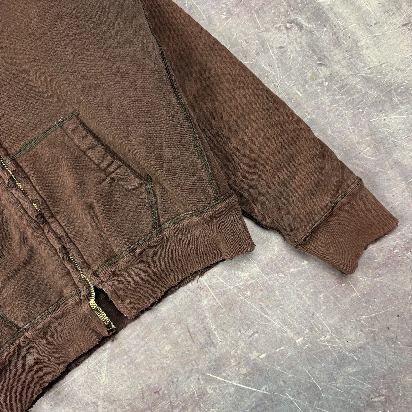 Abercrombie & Fitch 00s Abercrombie Fitch Faux Fur Lined Zip Up Hoodie 2640 Size US L / EU 52-54 / 3 - 5 Thumbnail
