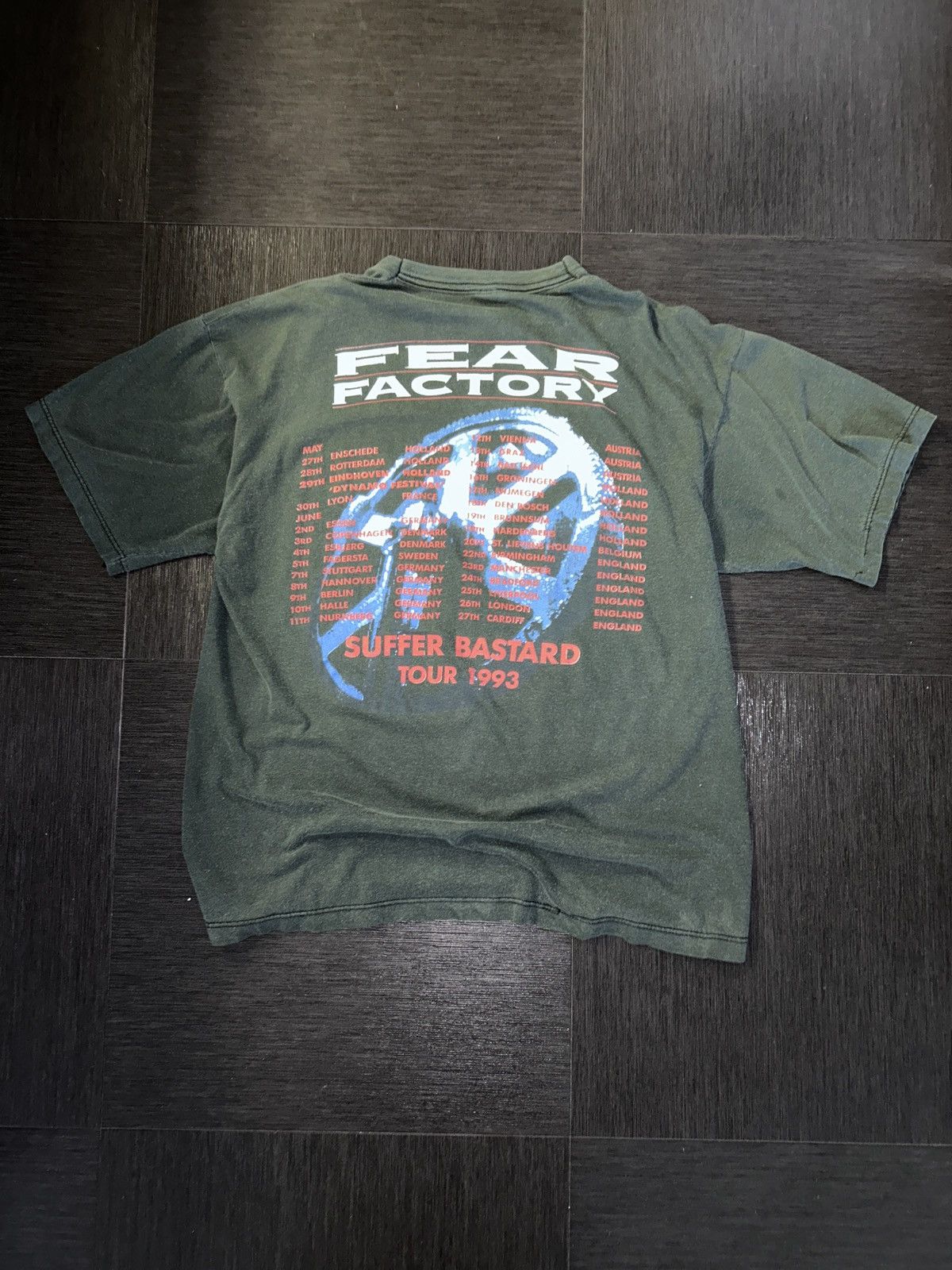 Vintage Vintage Thrashed Fear Factory Tour Tee Size US XL / EU 56 / 4 - 2 Thumbnail