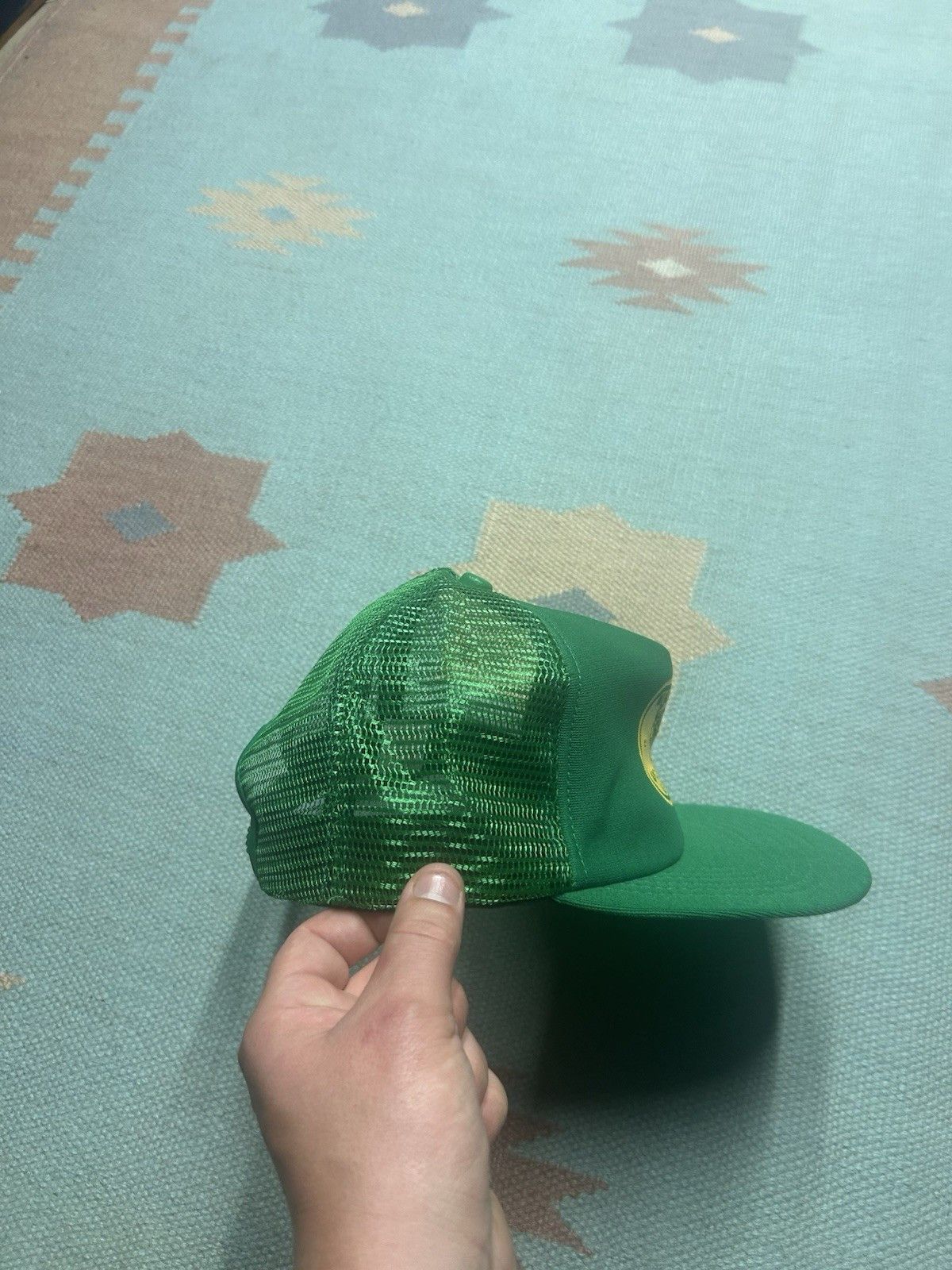 Vintage 80s trucker hat mid Michigan antique machinery tractor USA Size ONE SIZE - 9 Thumbnail