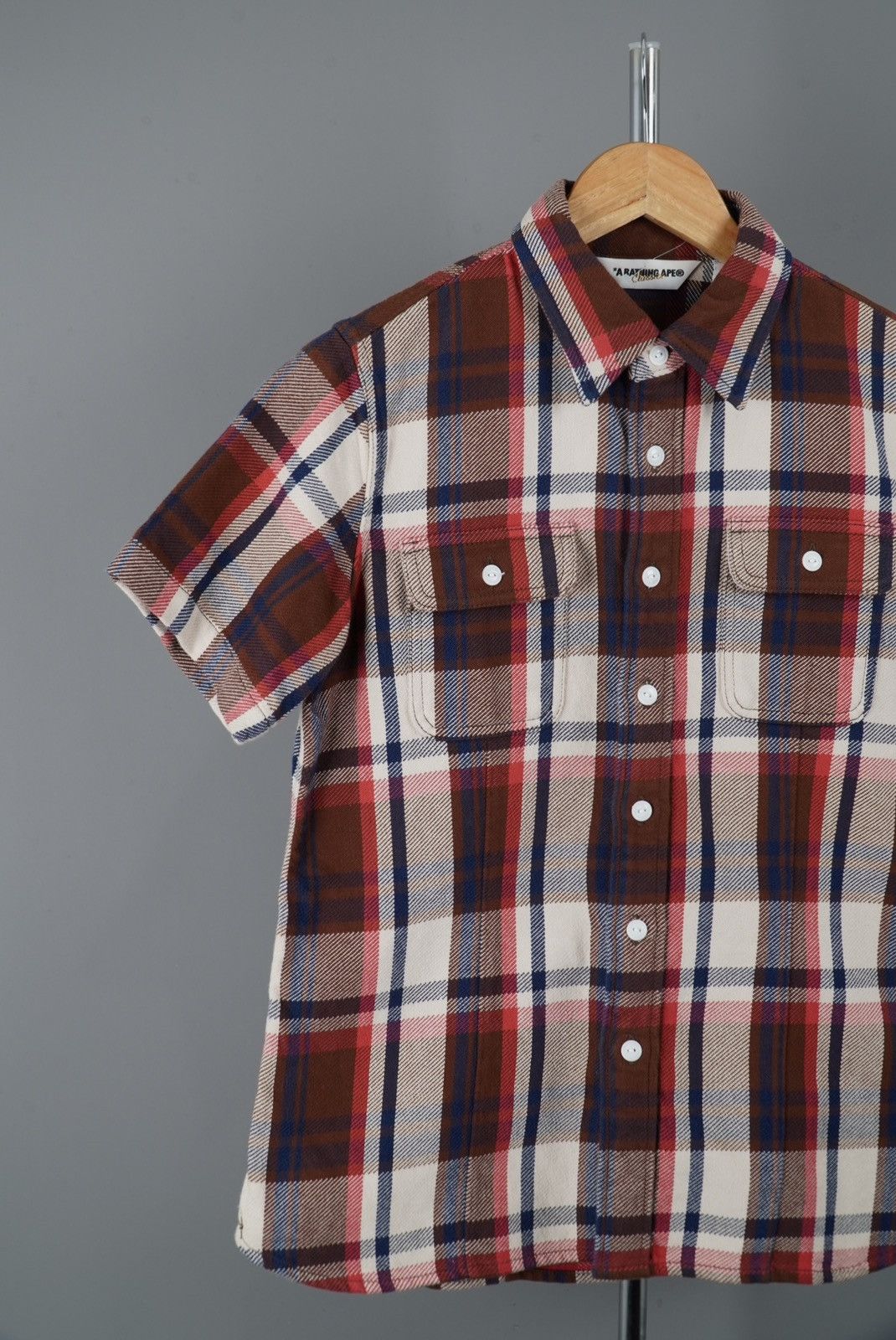 Bape × Nigo Bape Check Flannel Button Up Shirt Size S / US 4 / IT 40 - 3 Thumbnail