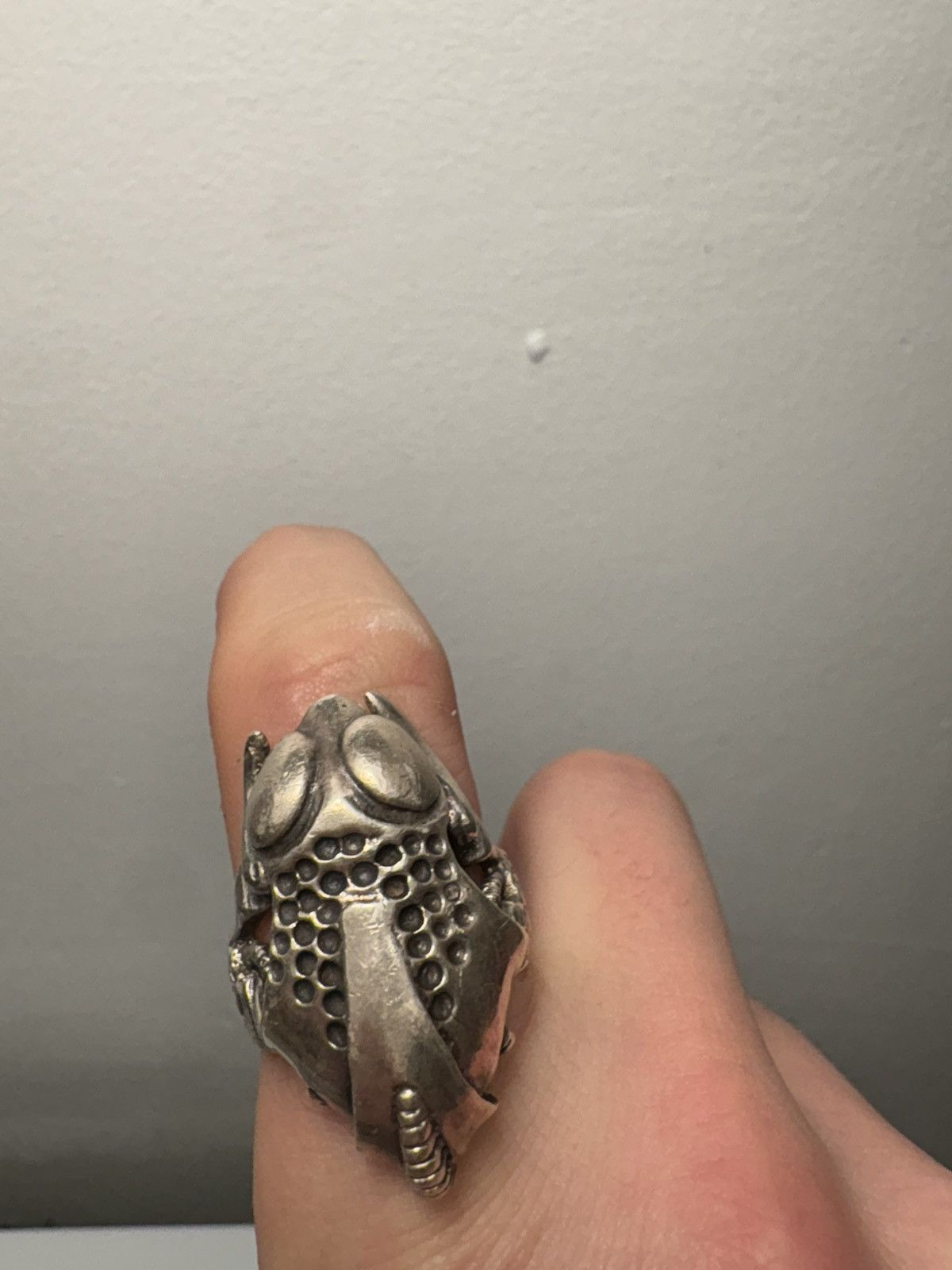 Other Crazy pig lo don silver biomechanl bug ring Size ONE SIZE - 2 Thumbnail