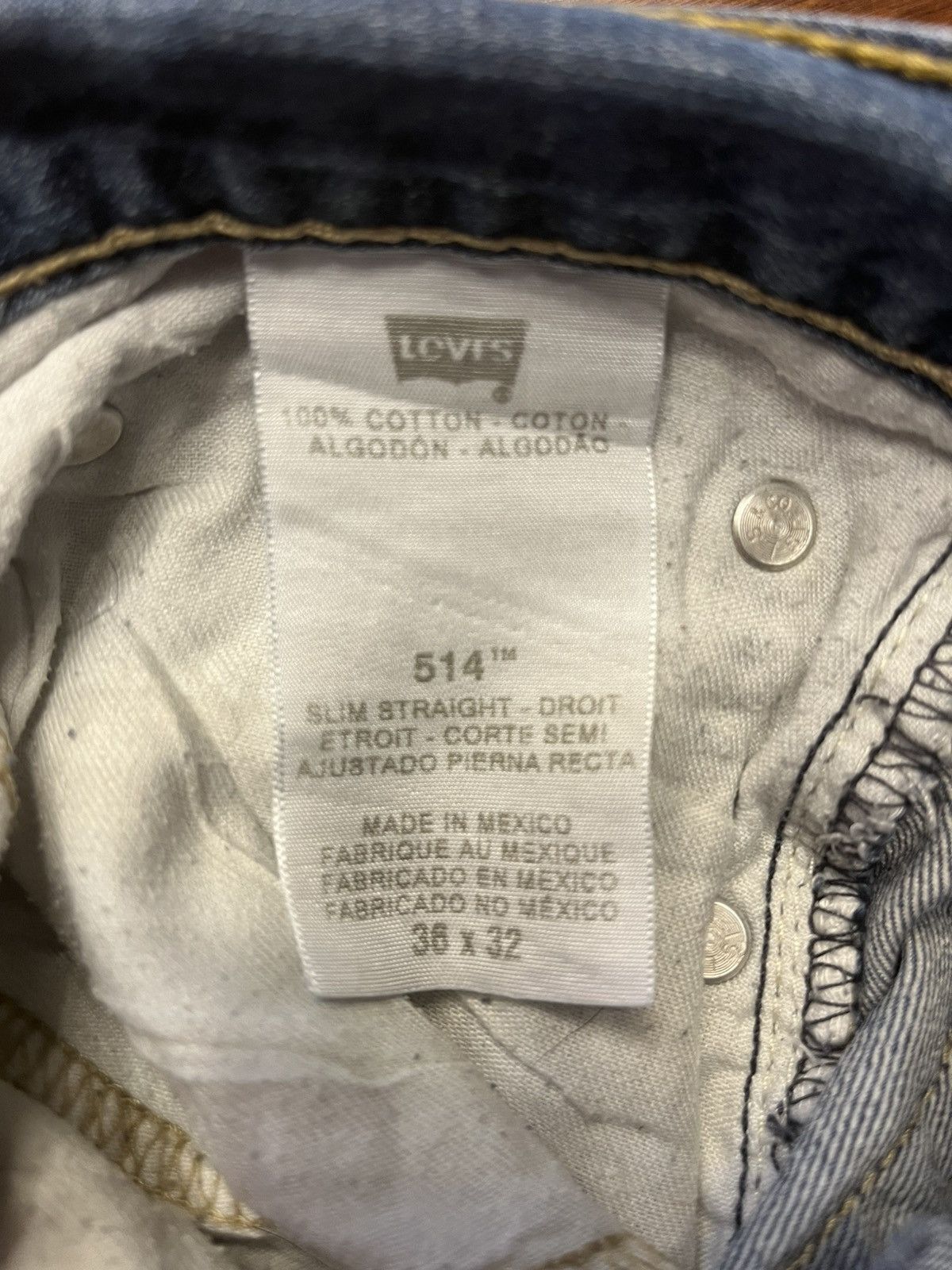 Levi's Vintage Clothing Levis 514 Jeans Size US 36 / EU 52 - 4 Thumbnail