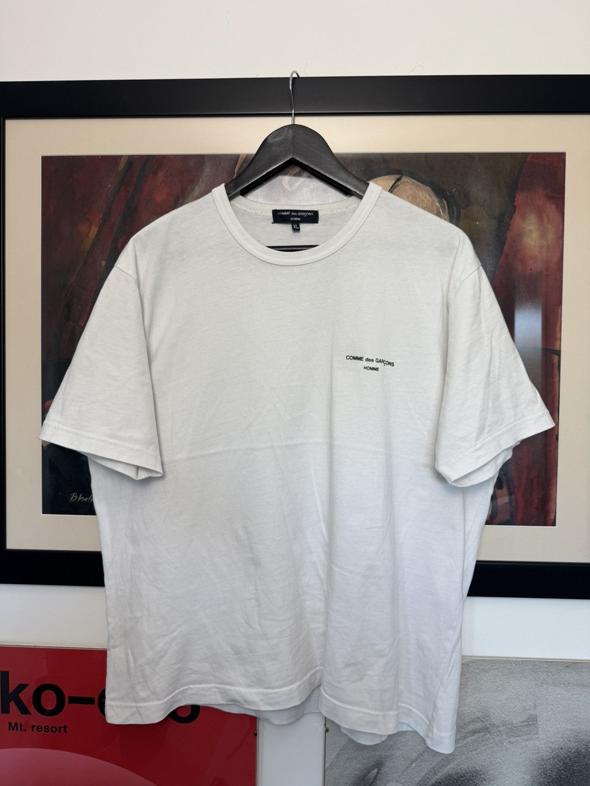 Comme des Garcons Homme CDG Comme Des Garcons Homme Mini Logo Tee Basic Japanese Size US L / EU 52-54 / 3 - 2 Thumbnail