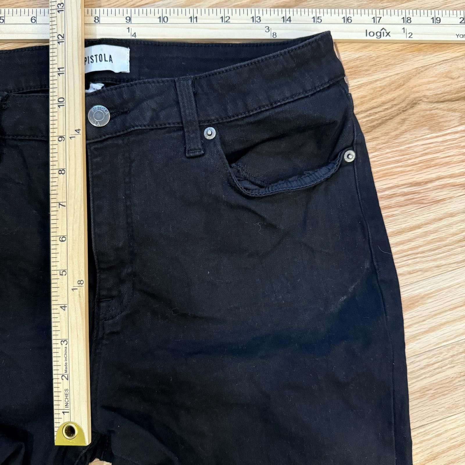 Pistola Pistola Arielle mid-rise skinny jeans, Silicone Black – 32 Size 32" / US 10 / IT 46 - 3 Thumbnail